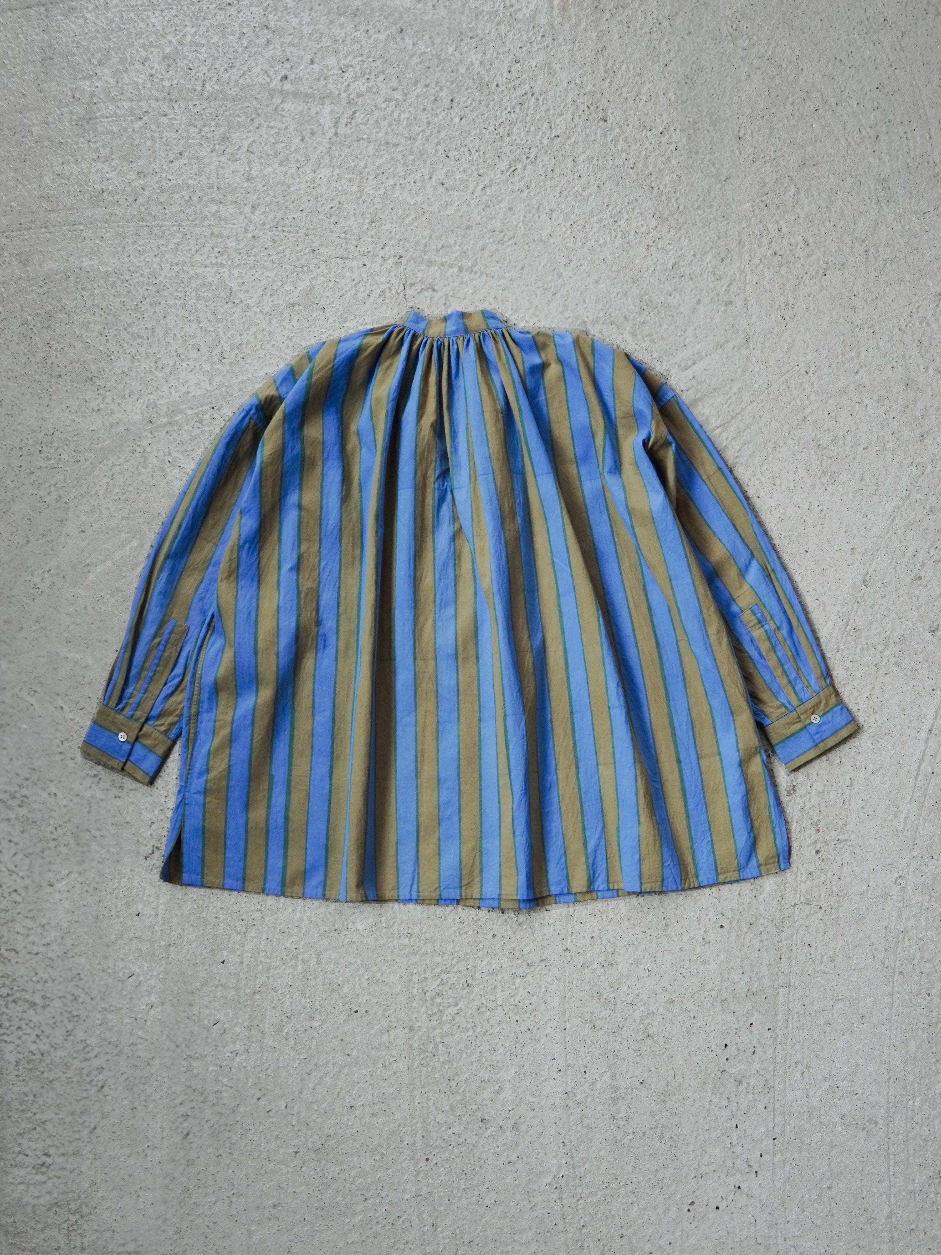 Stripe Block Print Tunic Blouse
