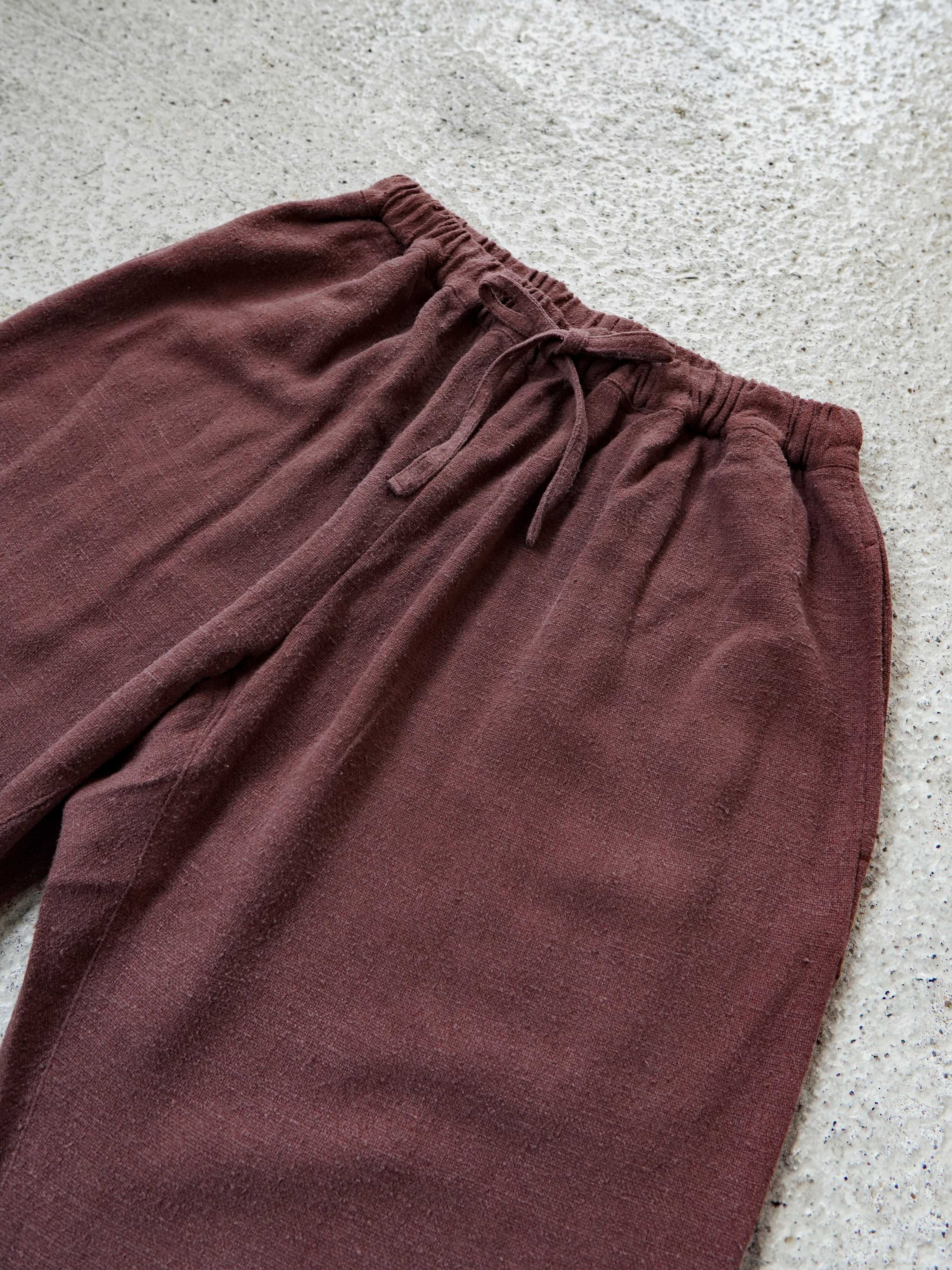 Matka Silk Noil Hand Woven Fabric Salwar Pants