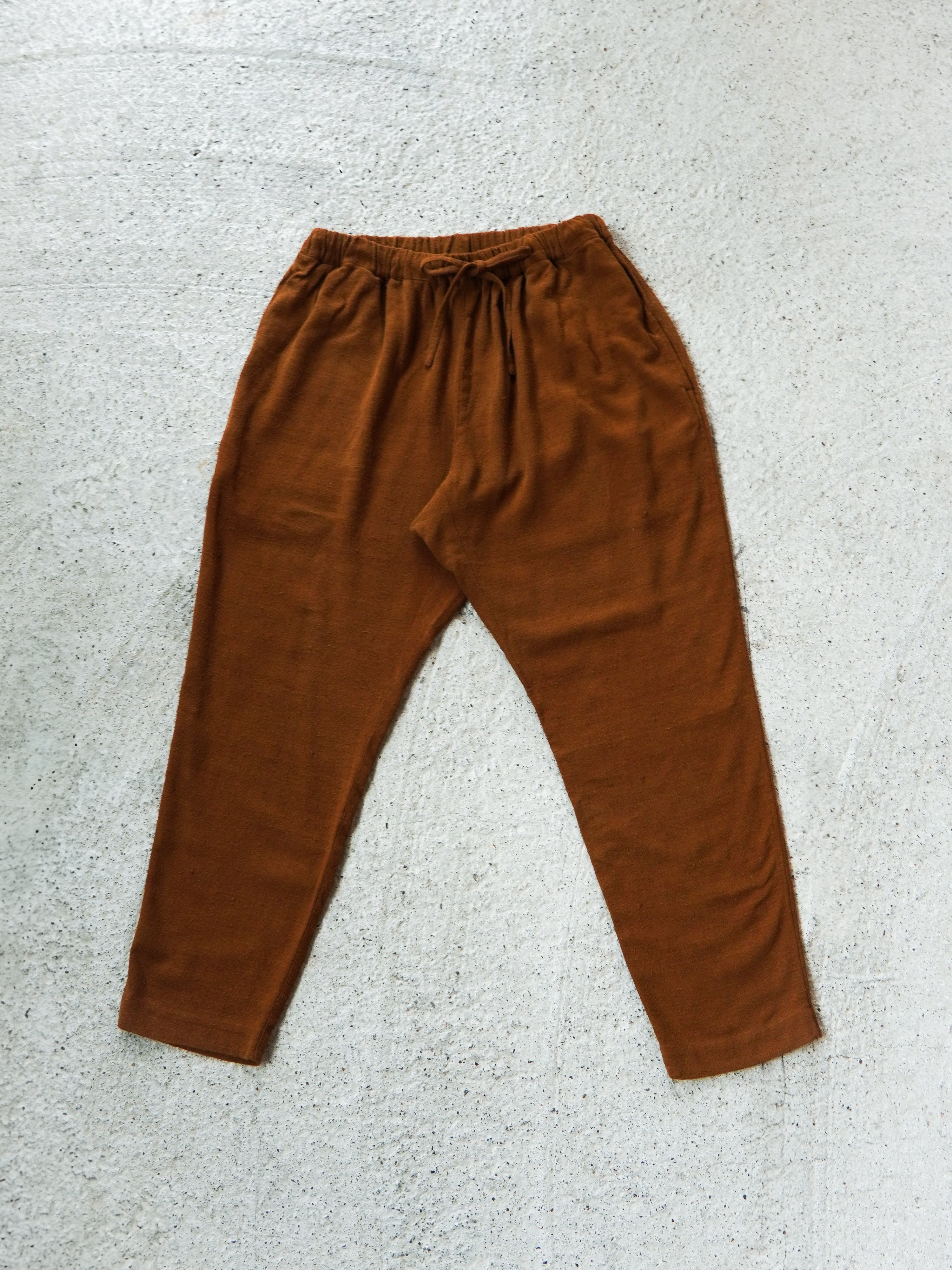 Matka Silk Noil Hand Woven Fabric Salwar Pants