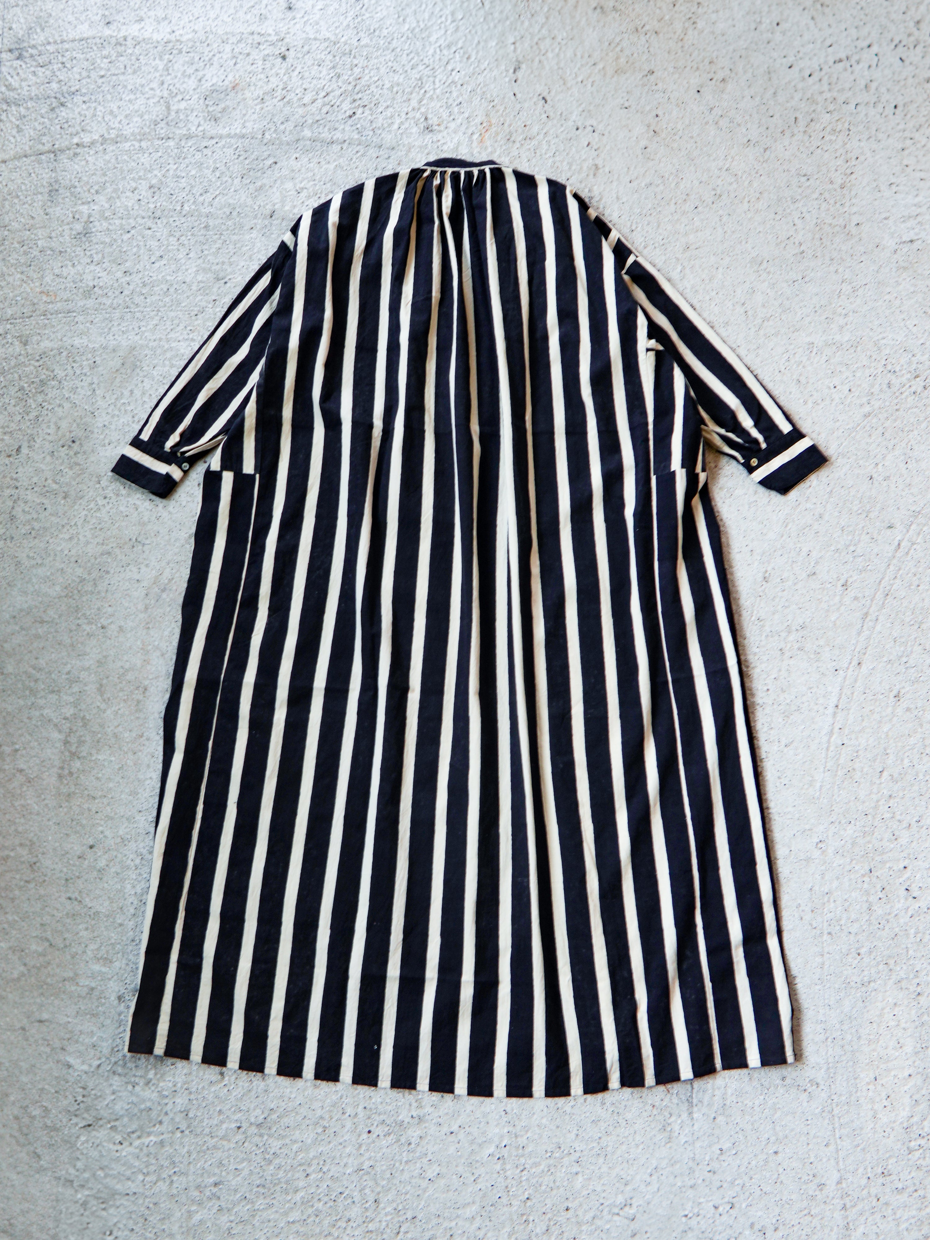 Stripe Block Print Shirts Dress