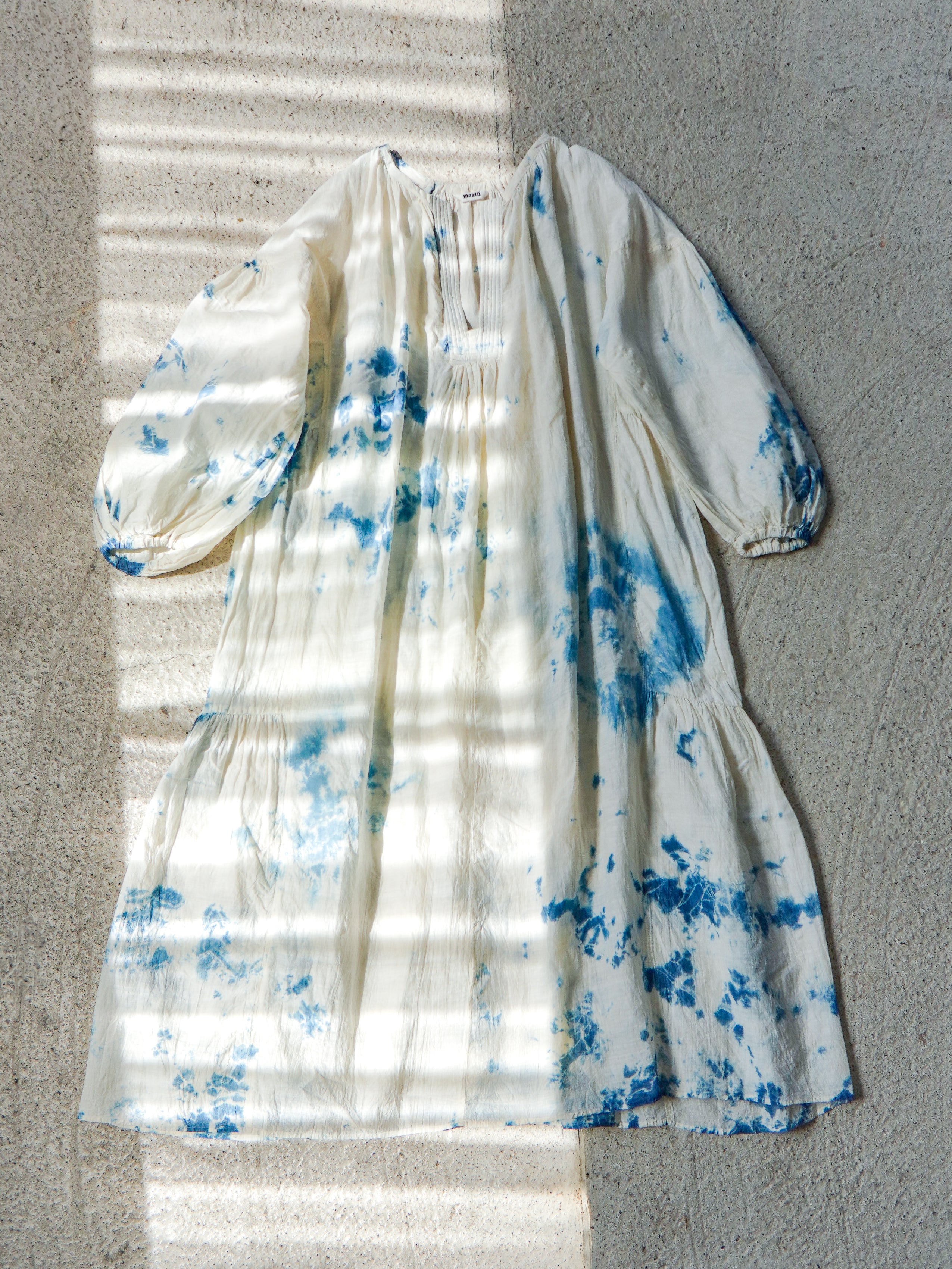 Tusser Silk Khadi Hand Dyed Dress