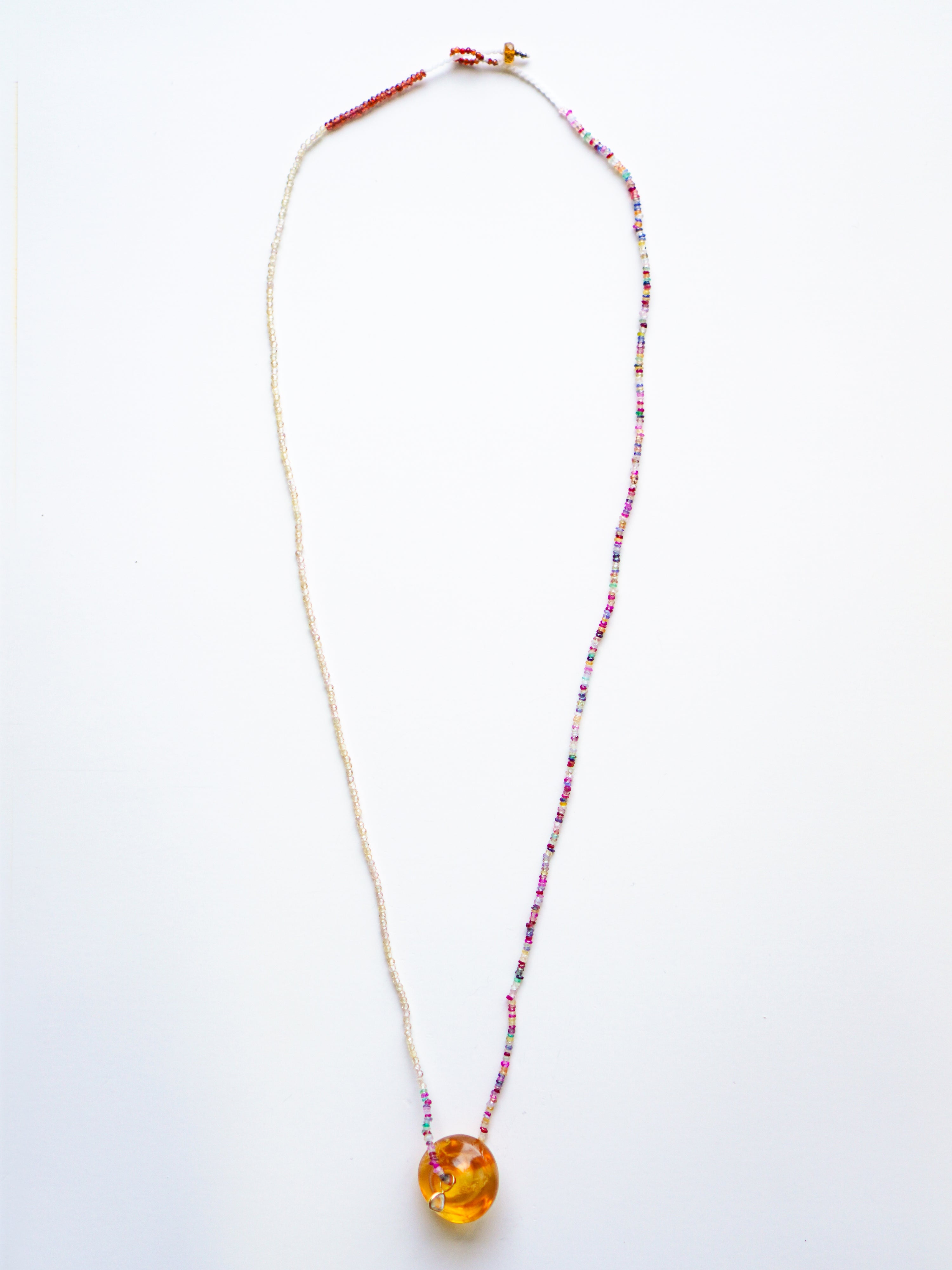 " Spindle Wheel Necklace " Citrine