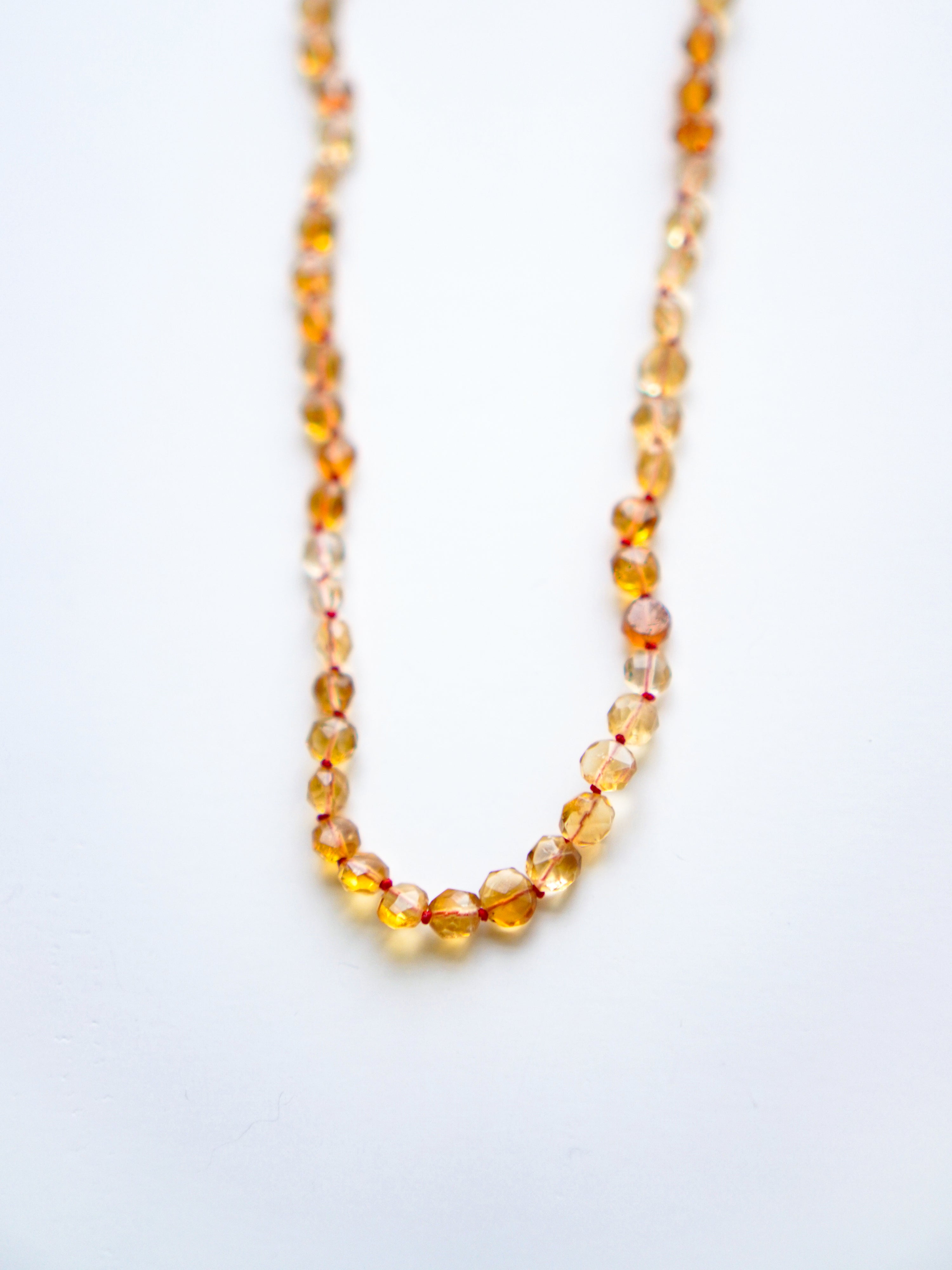 " TEN TO TEN " Necklace  C/# Citrine