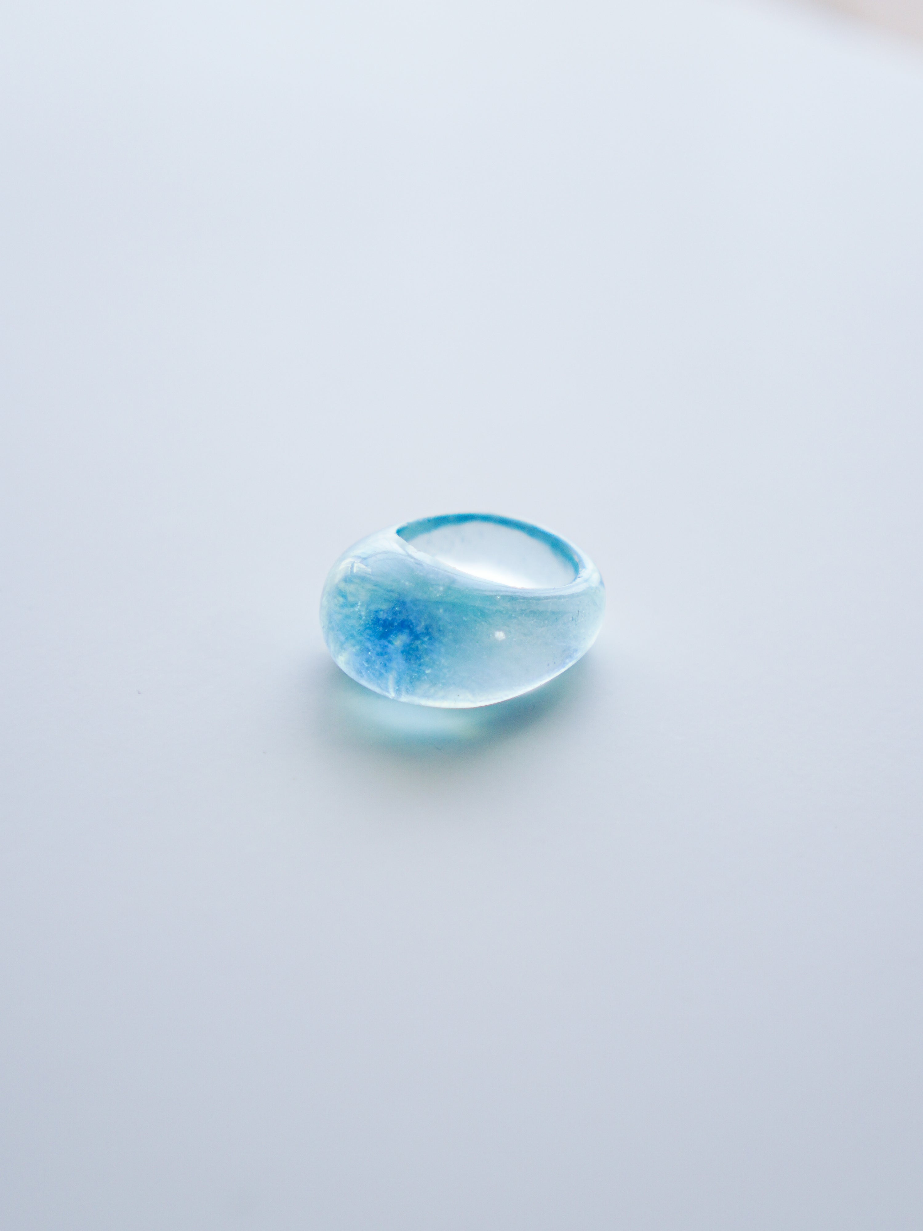 " NUE " Ring c/# Aquamarine