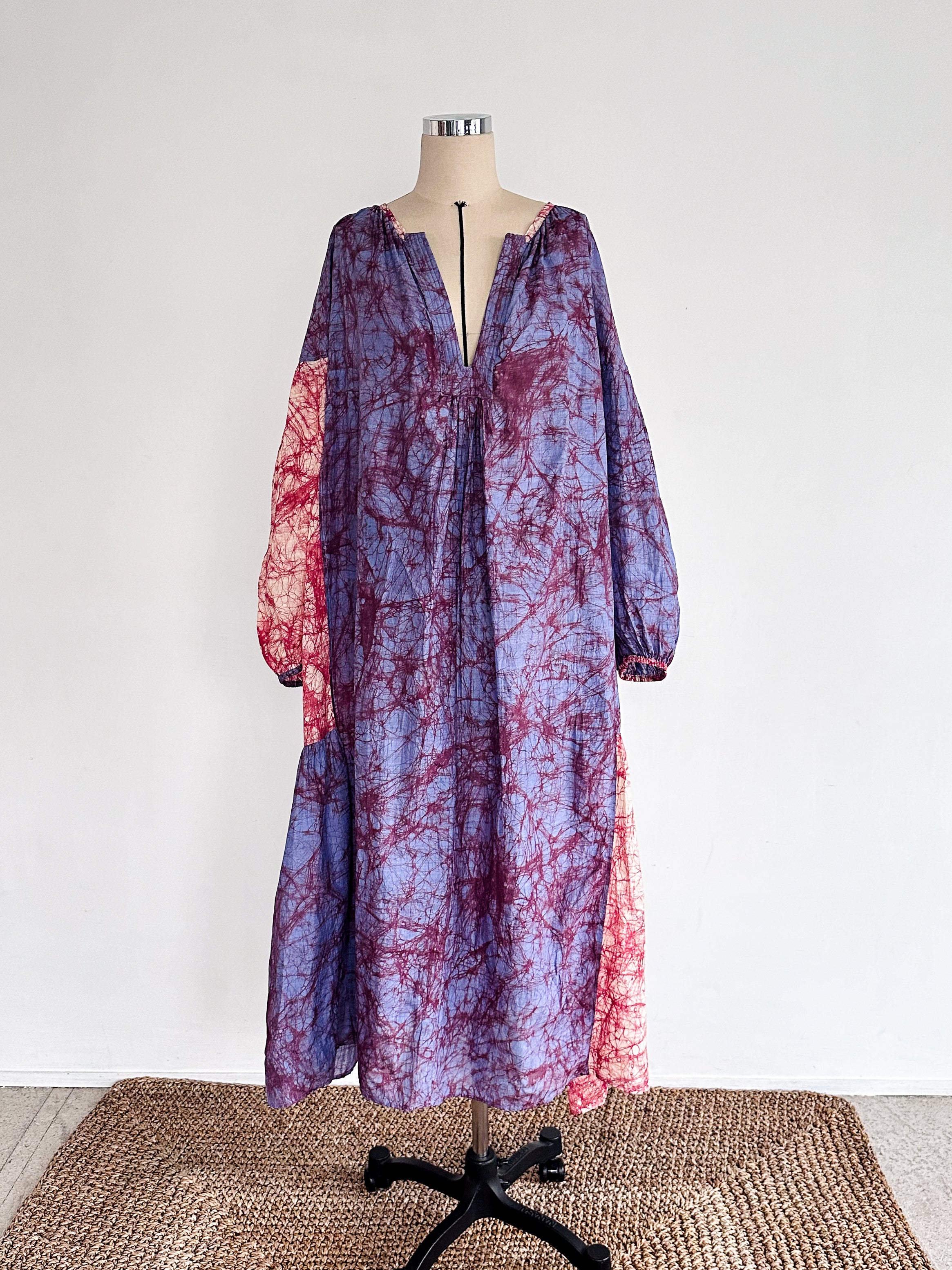 Tusser Silk Khadi Hand Dyed Dress