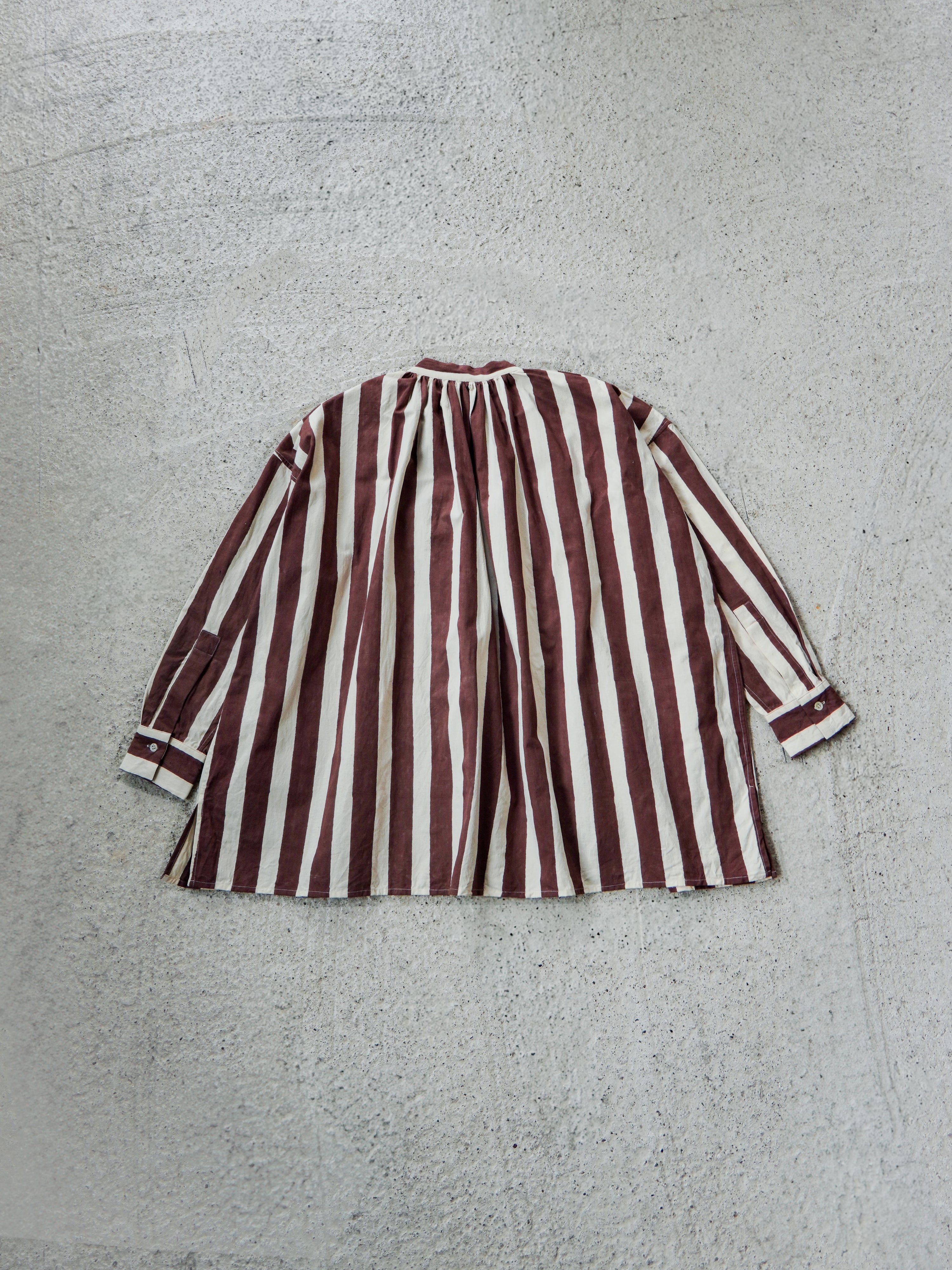 Stripe Block Print Tunic Blouse