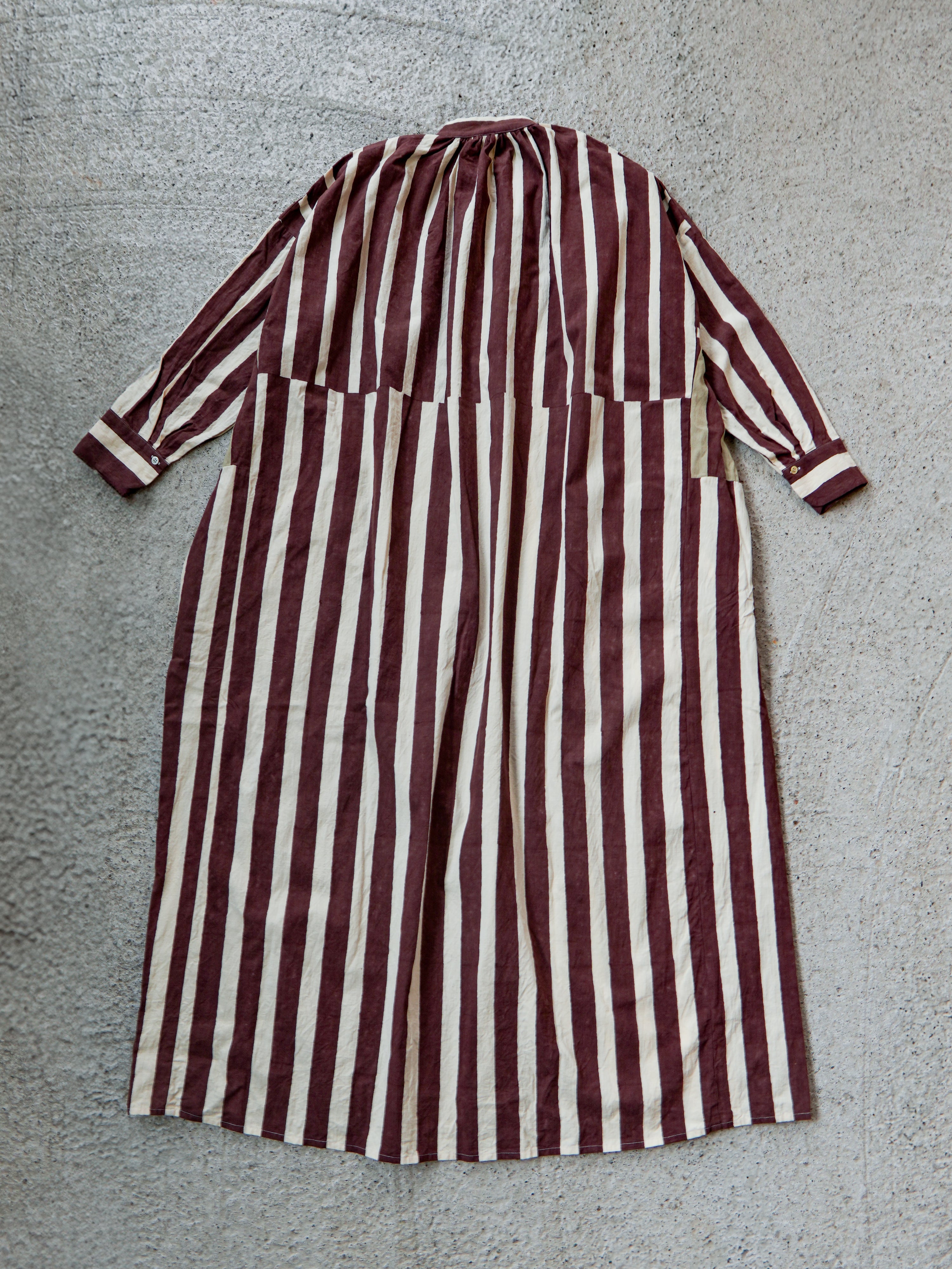 Stripe Block Print Shirts Dress