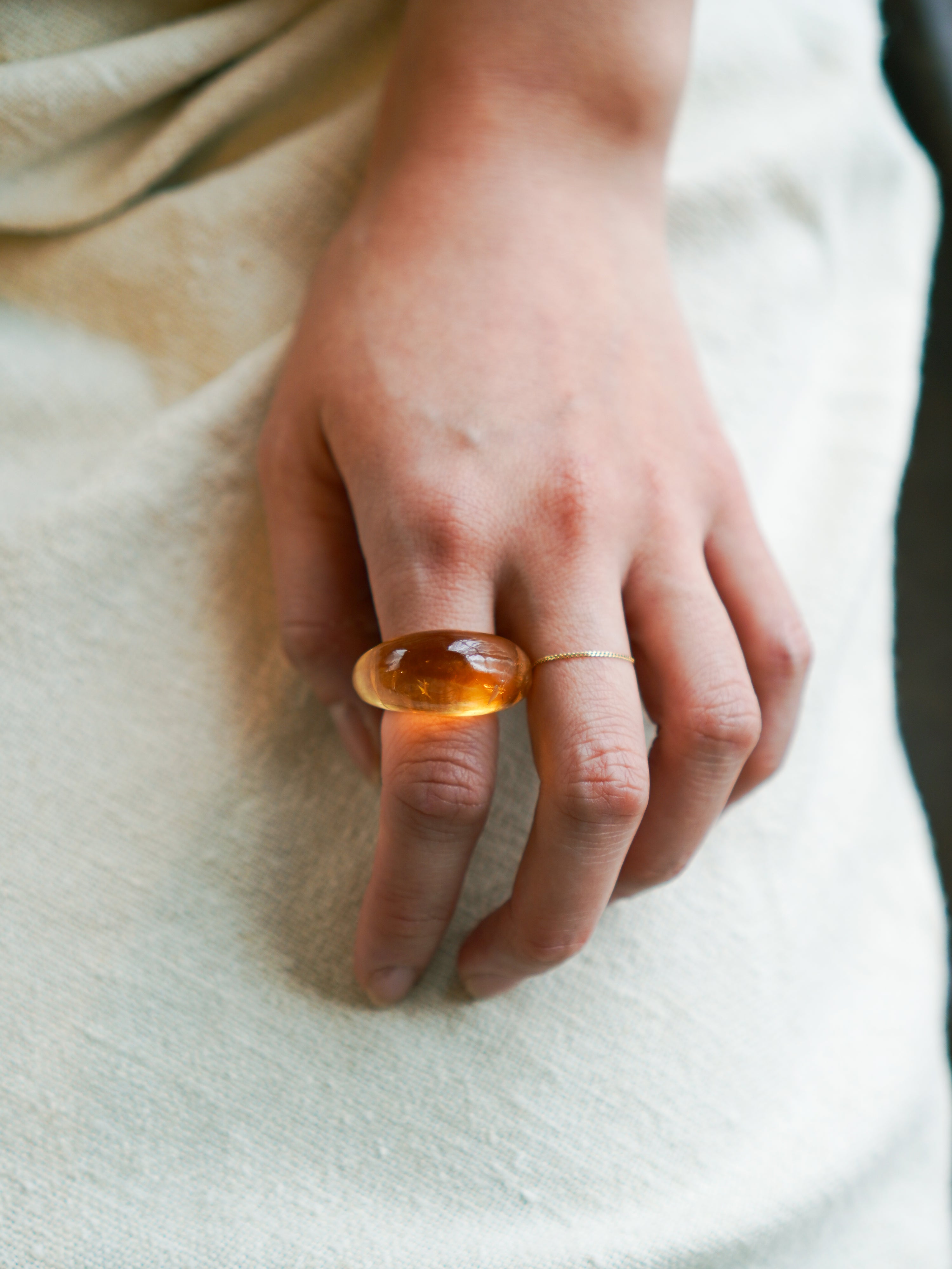 "NUE" Ring c/# Citrine
