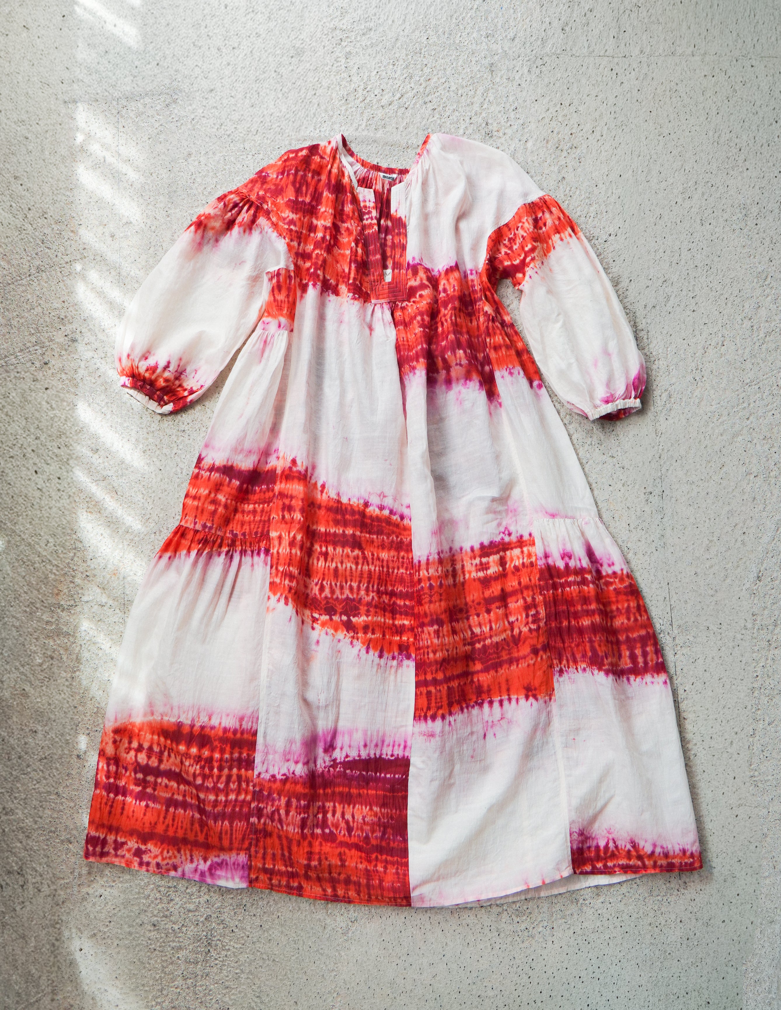 Tusser Silk Khadi Tie Dyed Dress