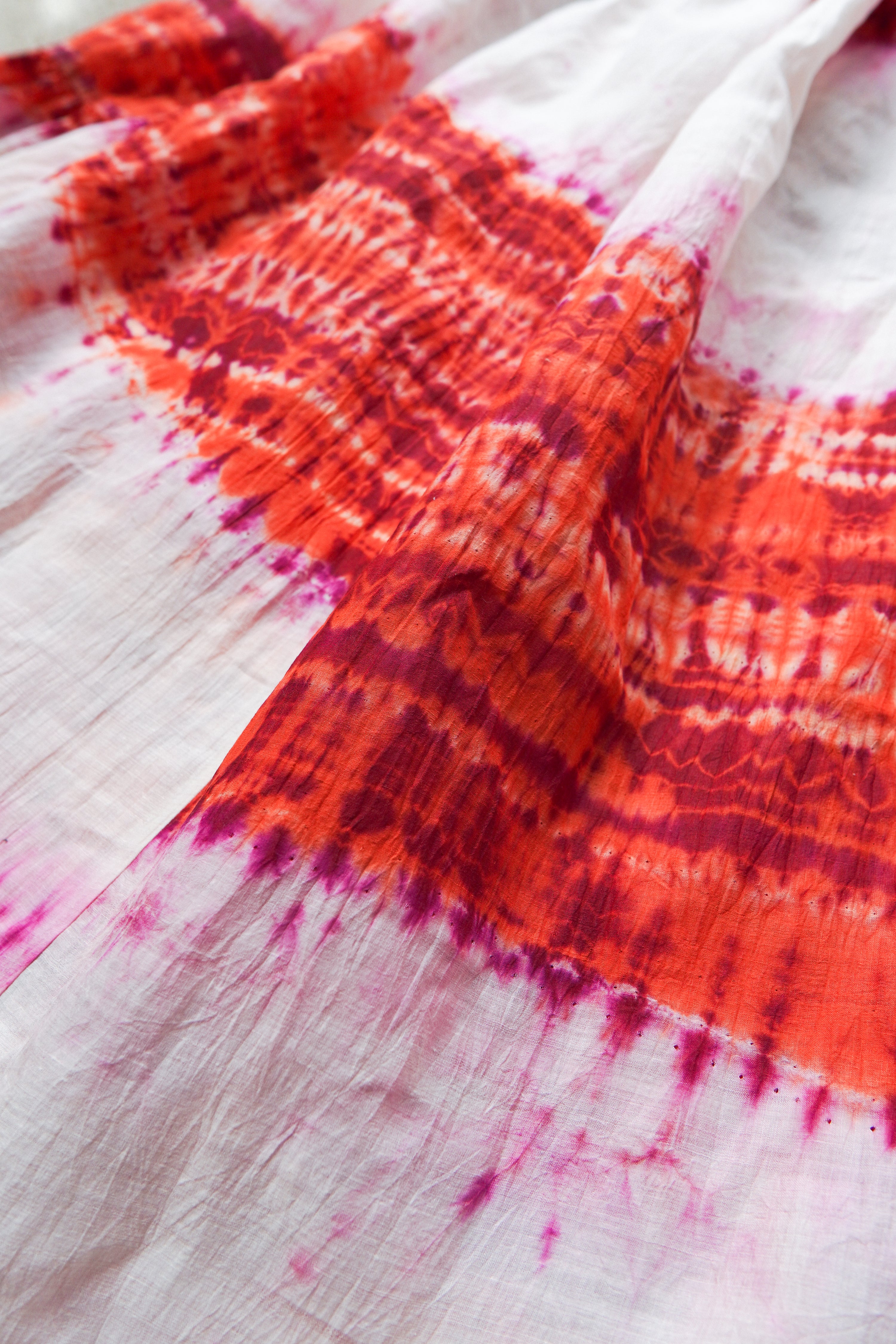 Tusser Silk Khadi Tie Dyed Dress