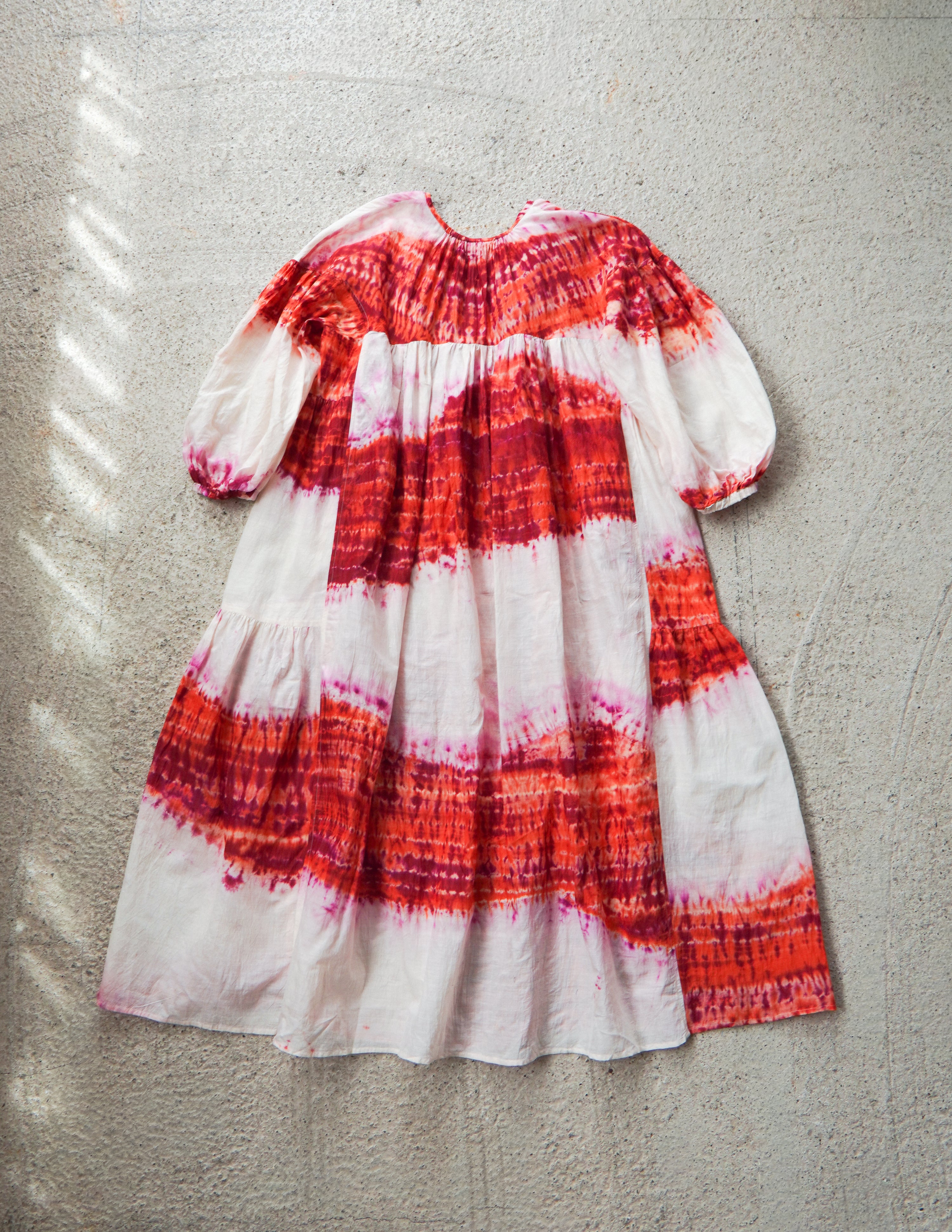 Tusser Silk Khadi Tie Dyed Dress