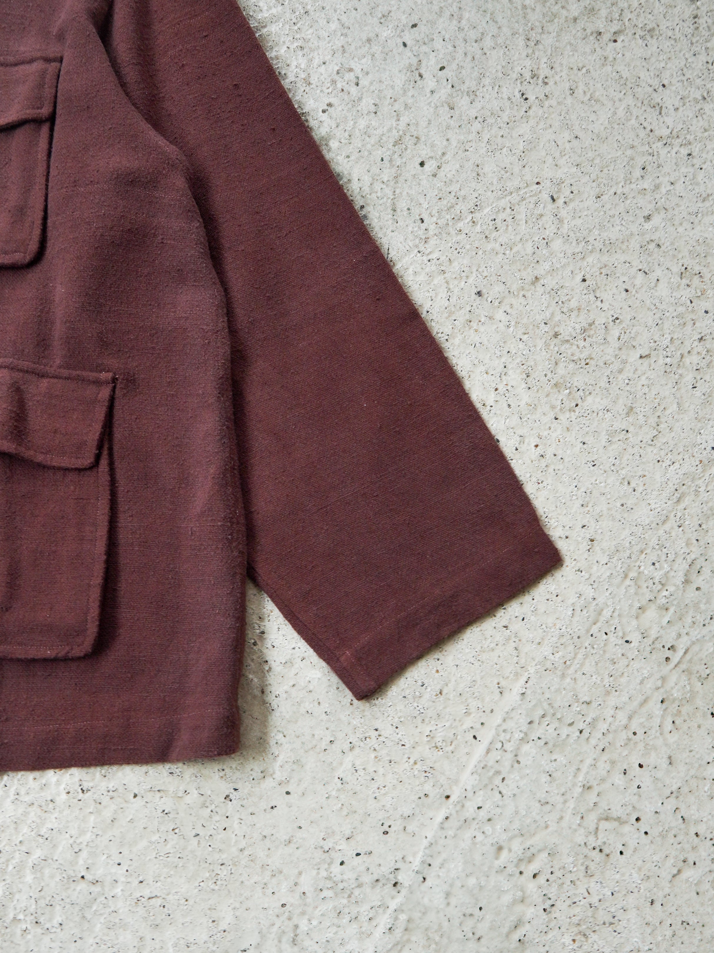 Matka Silk Noil Hand Woven Fabric Work Jacket