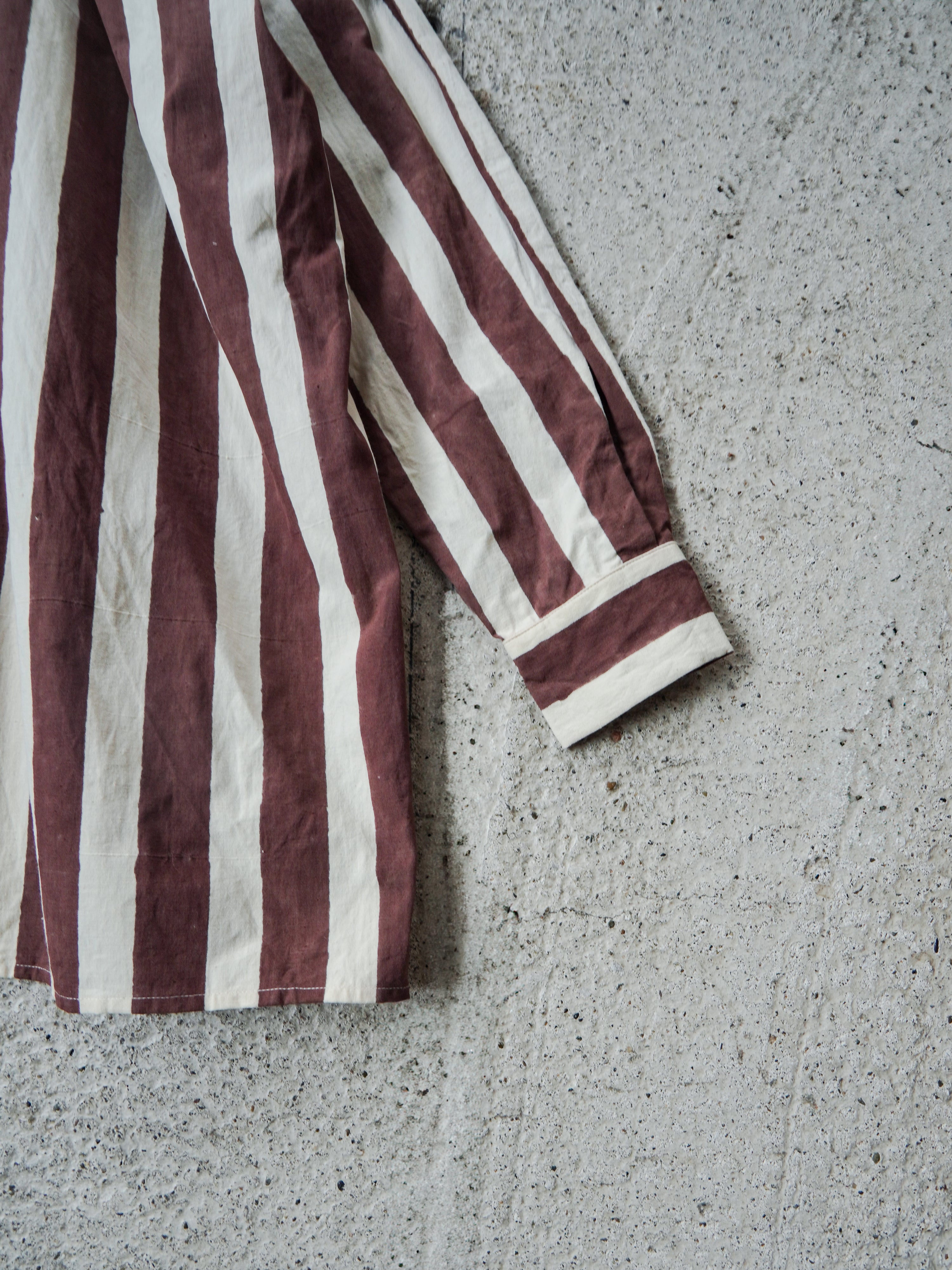 Stripe Block Print Tunic Blouse