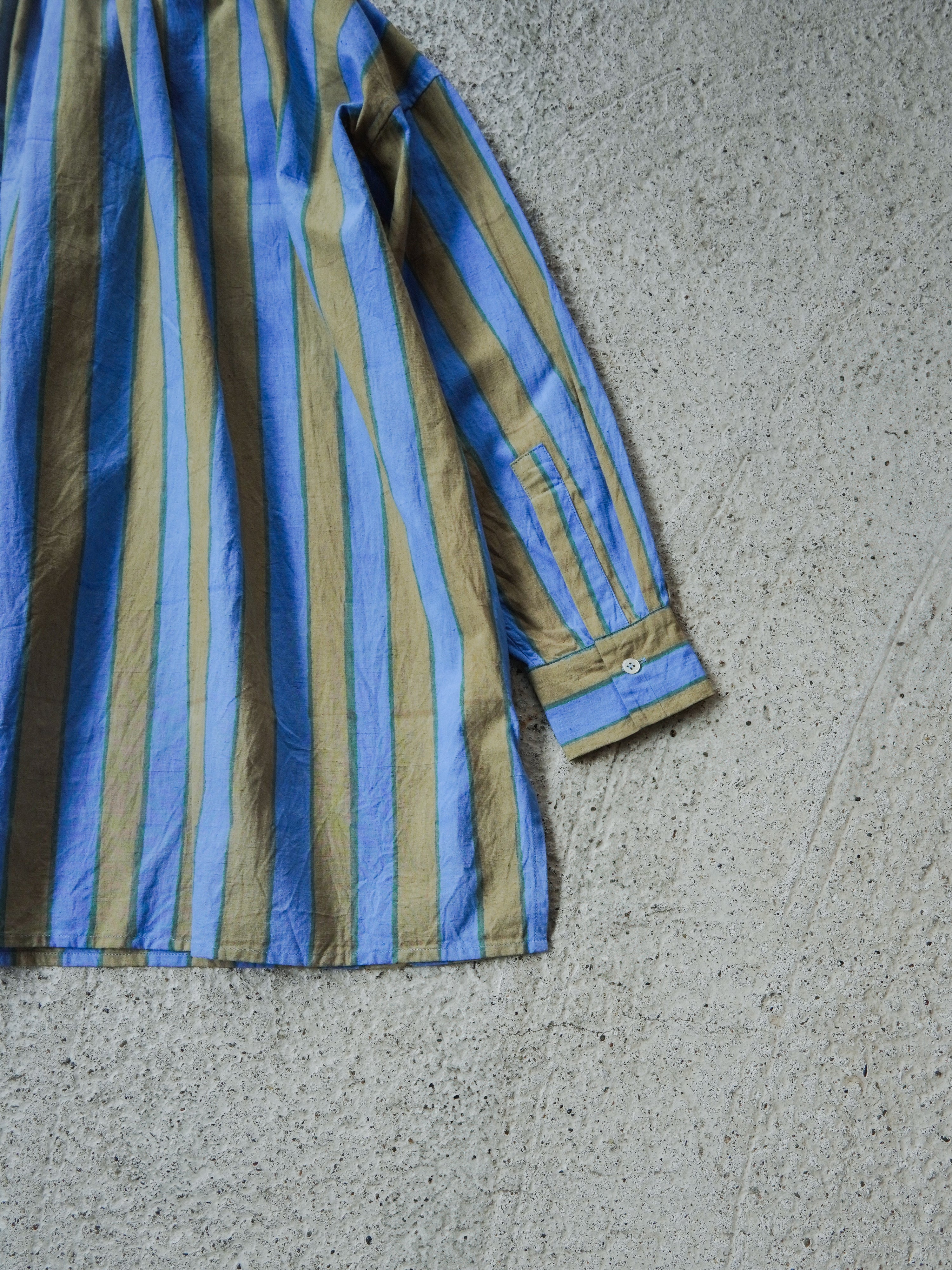 Stripe Block Print Tunic Blouse