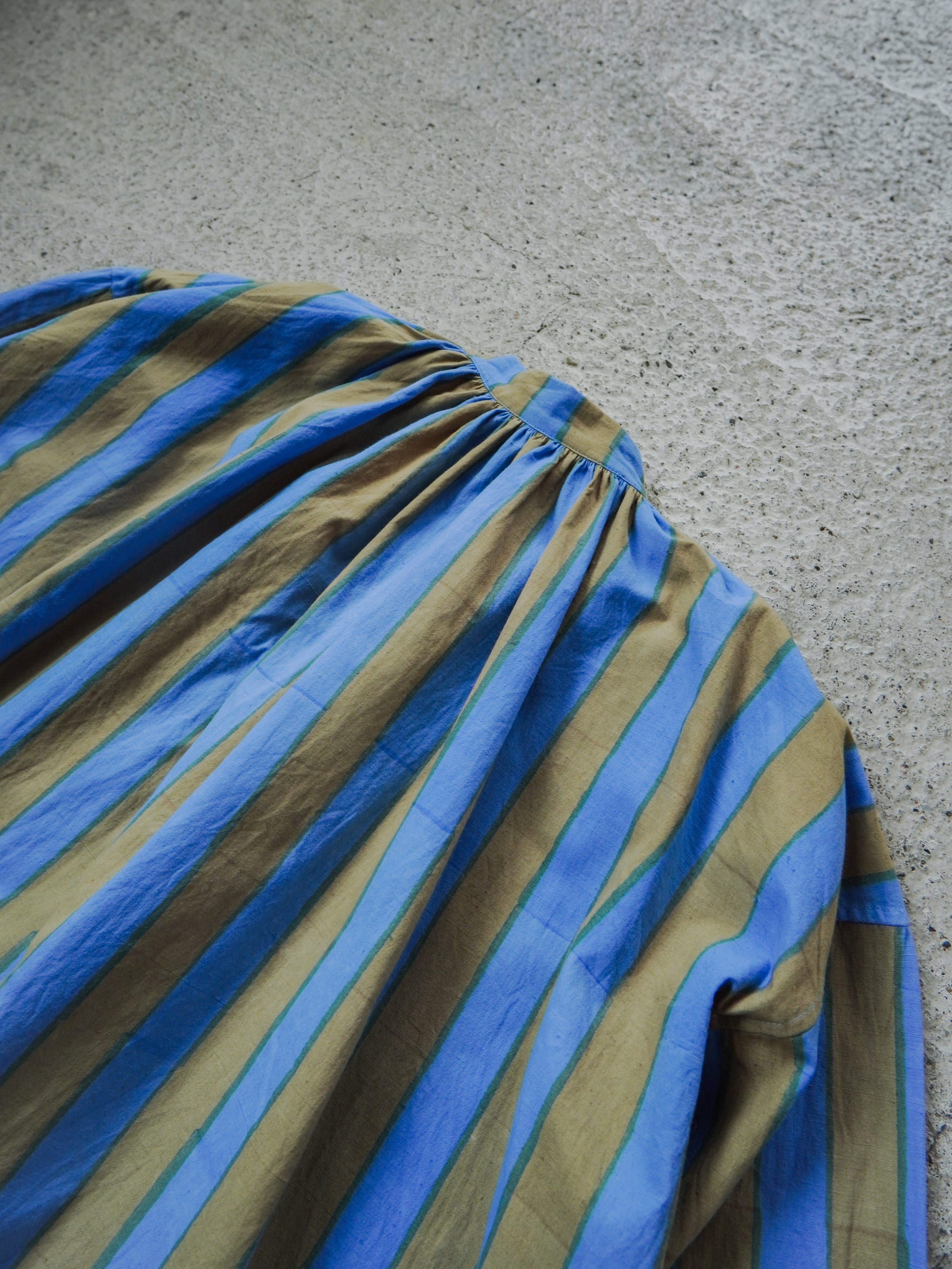 Stripe Block Print Tunic Blouse