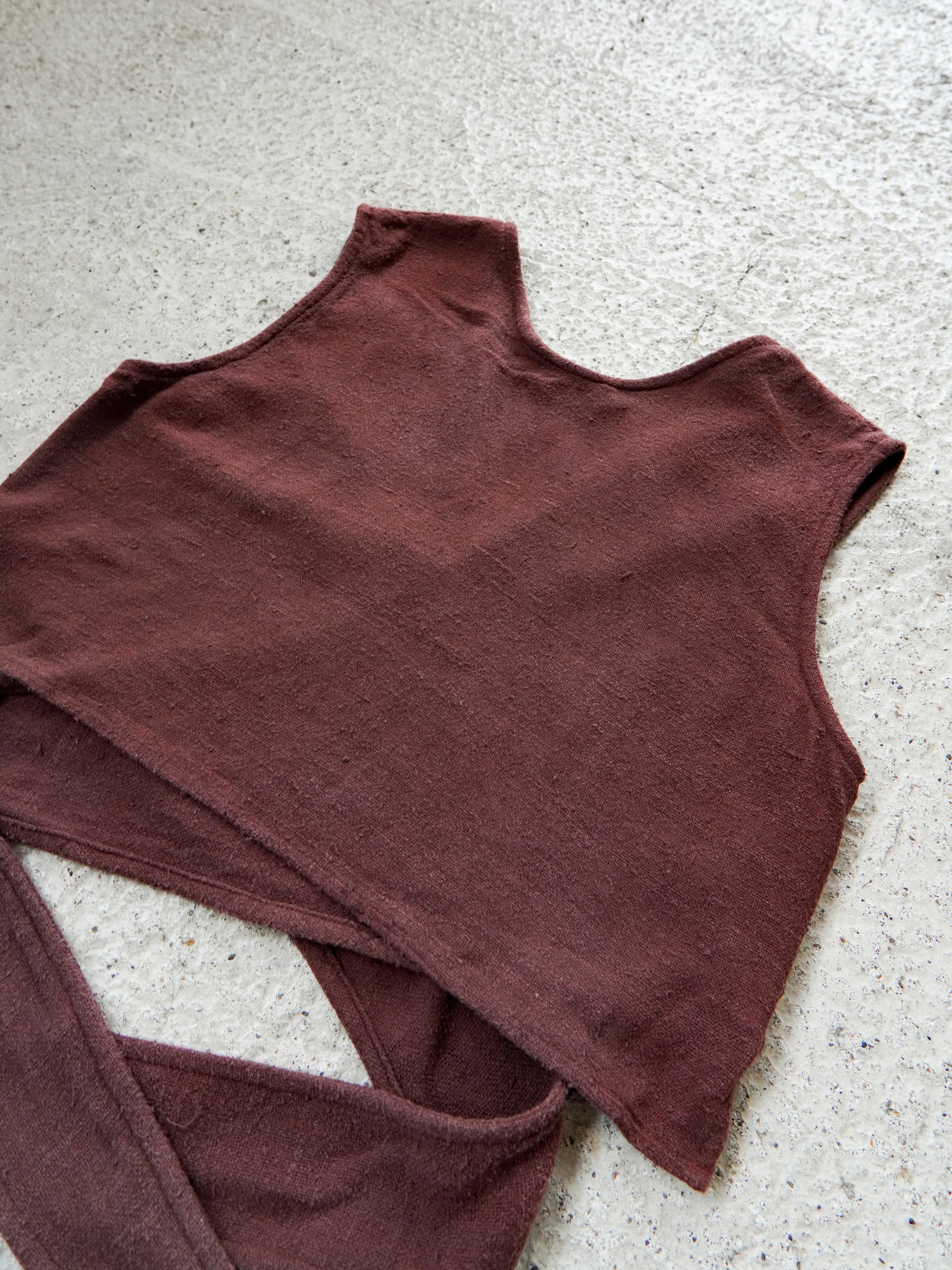 Matka Silk Noil Hand Woven Wrap Vest