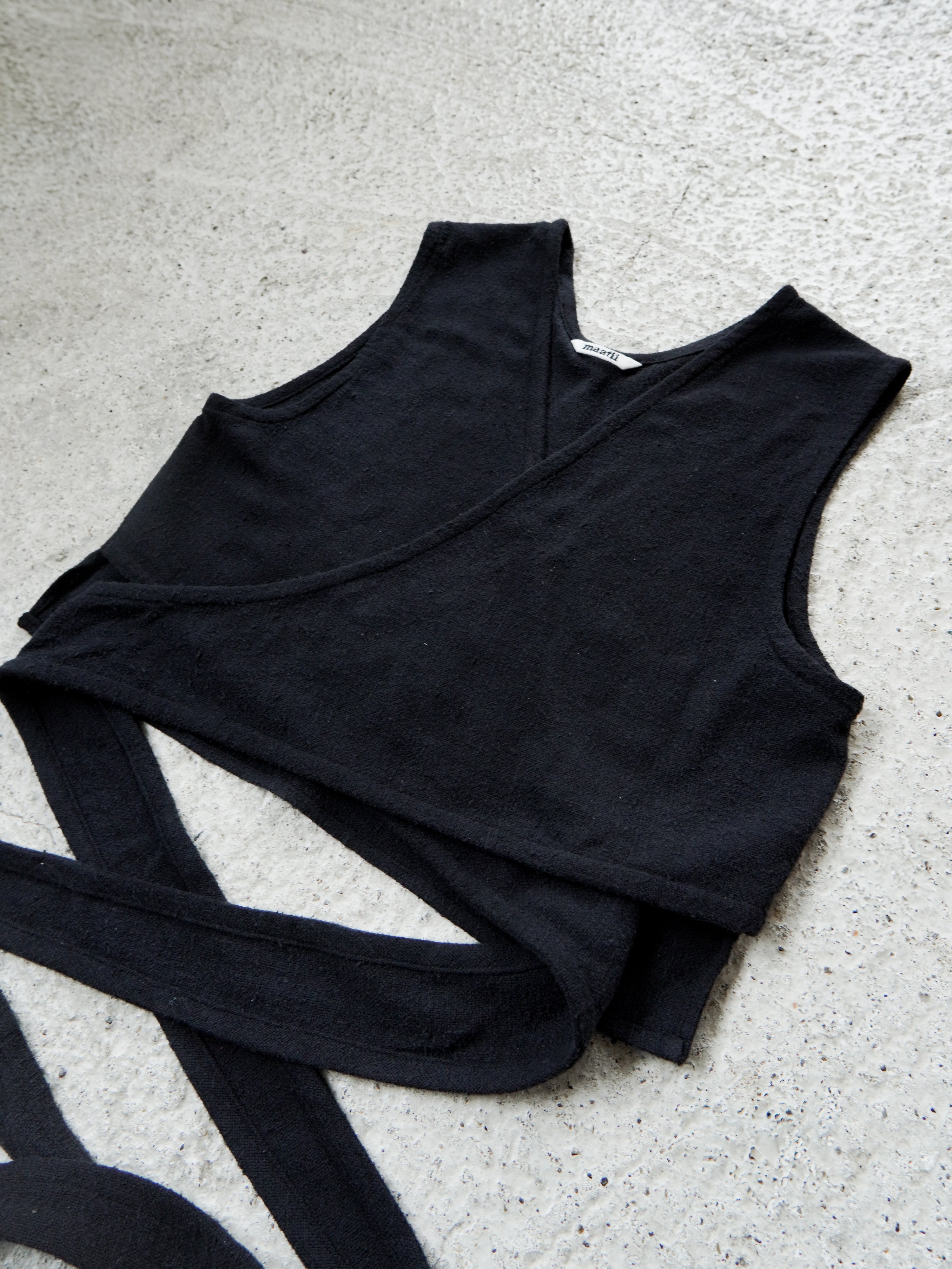 Matka Silk Noil Hand Woven Wrap Vest