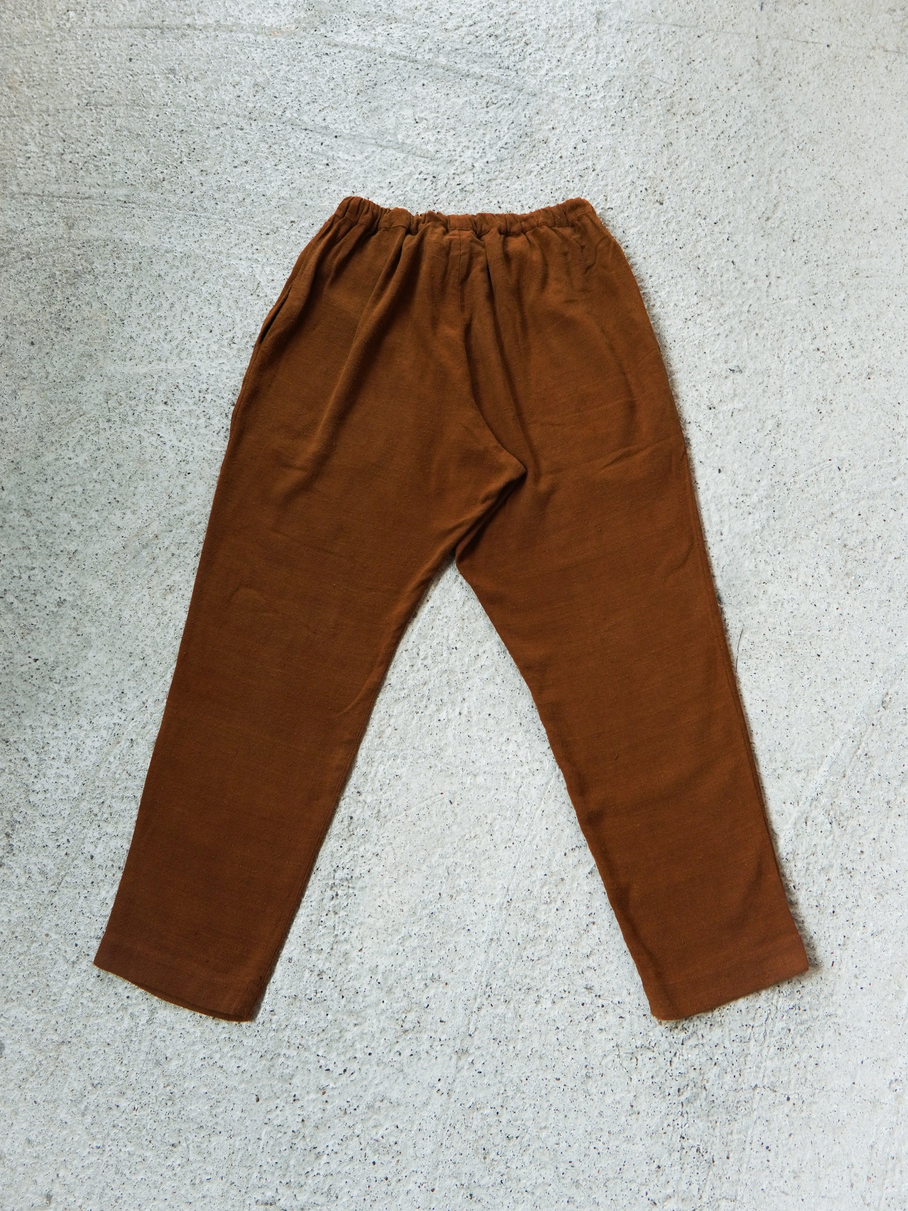 Matka Silk Noil Hand Woven Fabric Salwar Pants