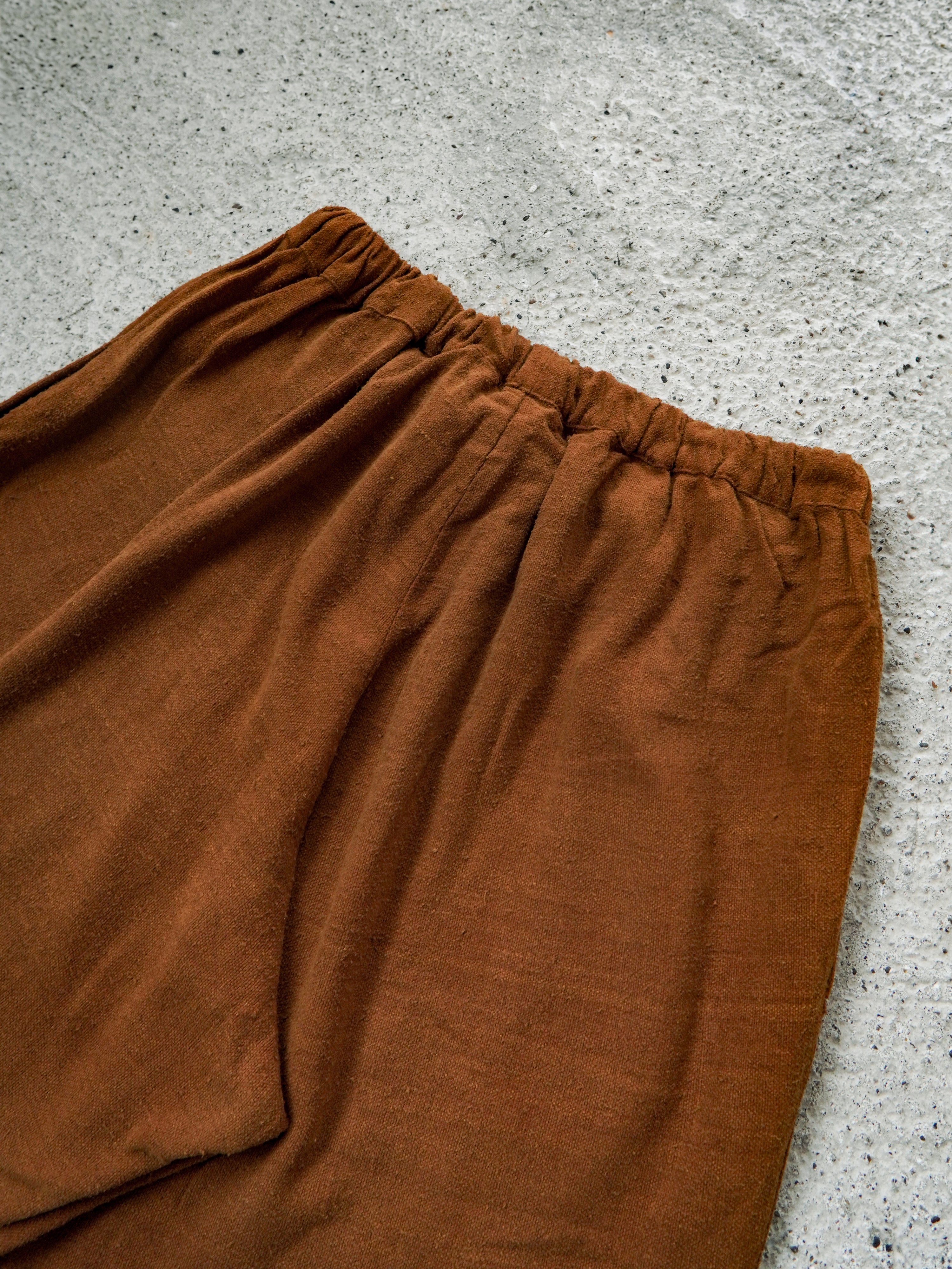 Matka Silk Noil Hand Woven Fabric Salwar Pants