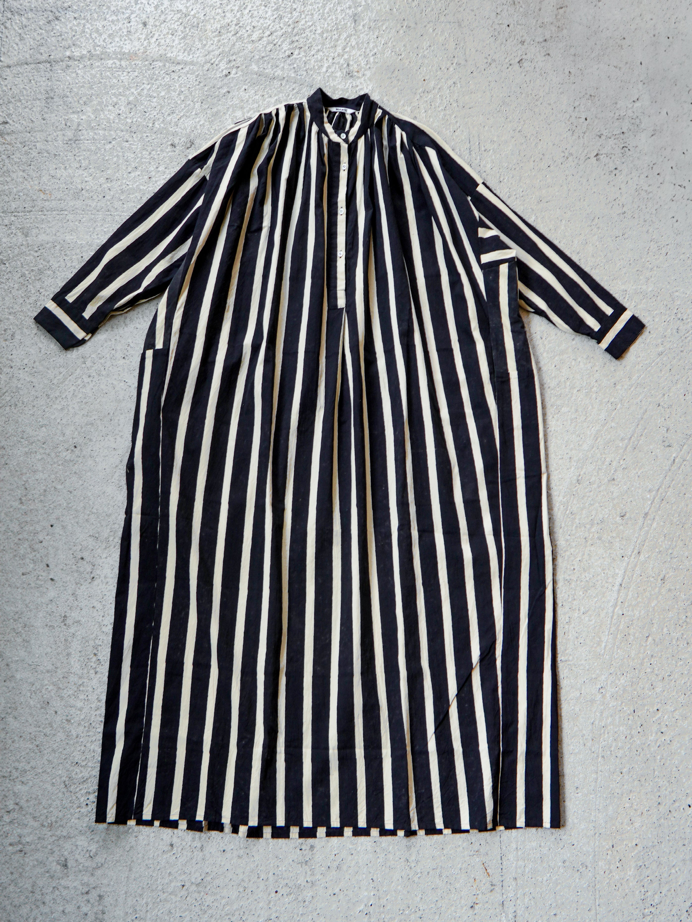 Stripe Block Print Shirts Dress