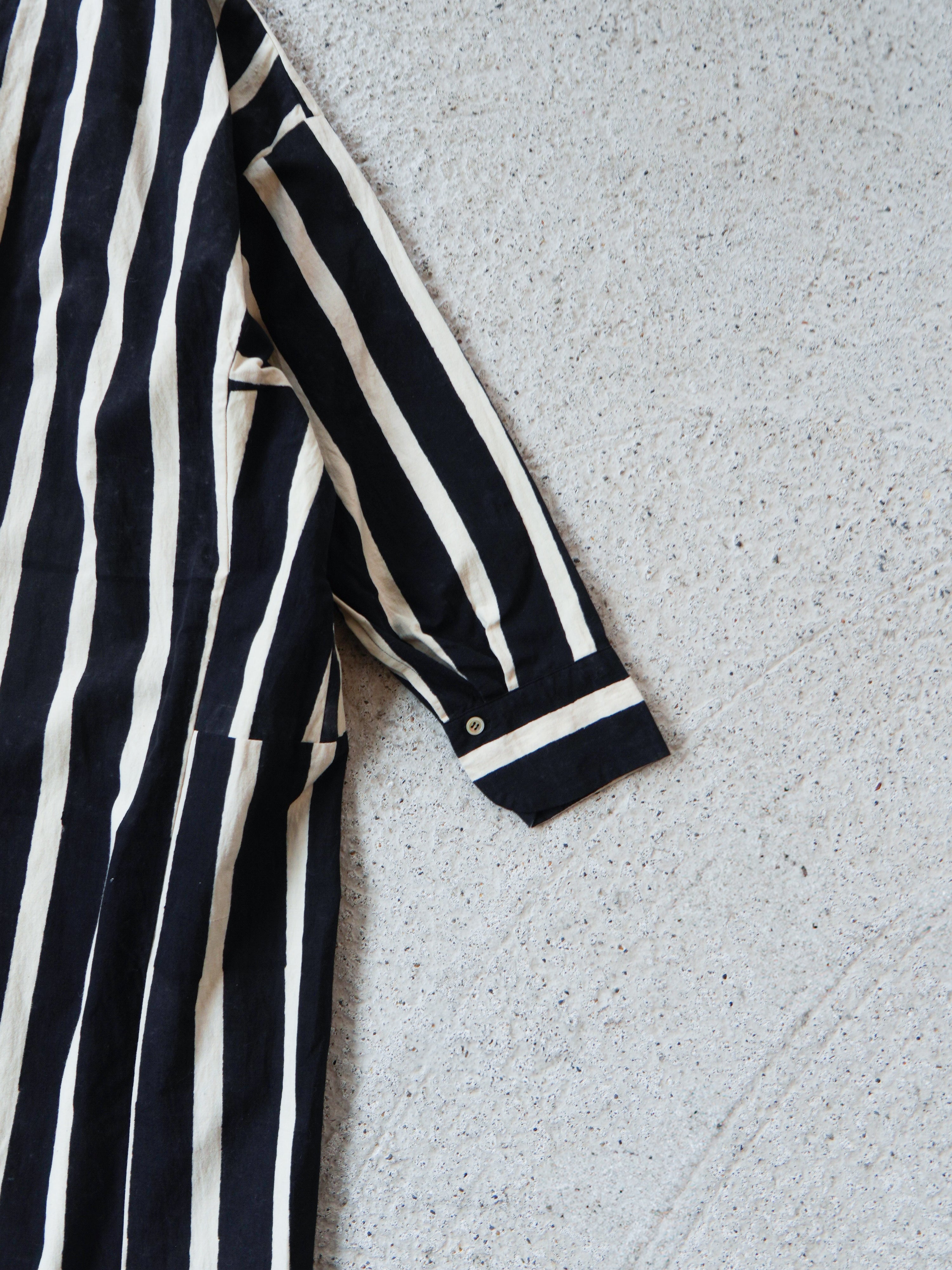 Stripe Block Print Shirts Dress