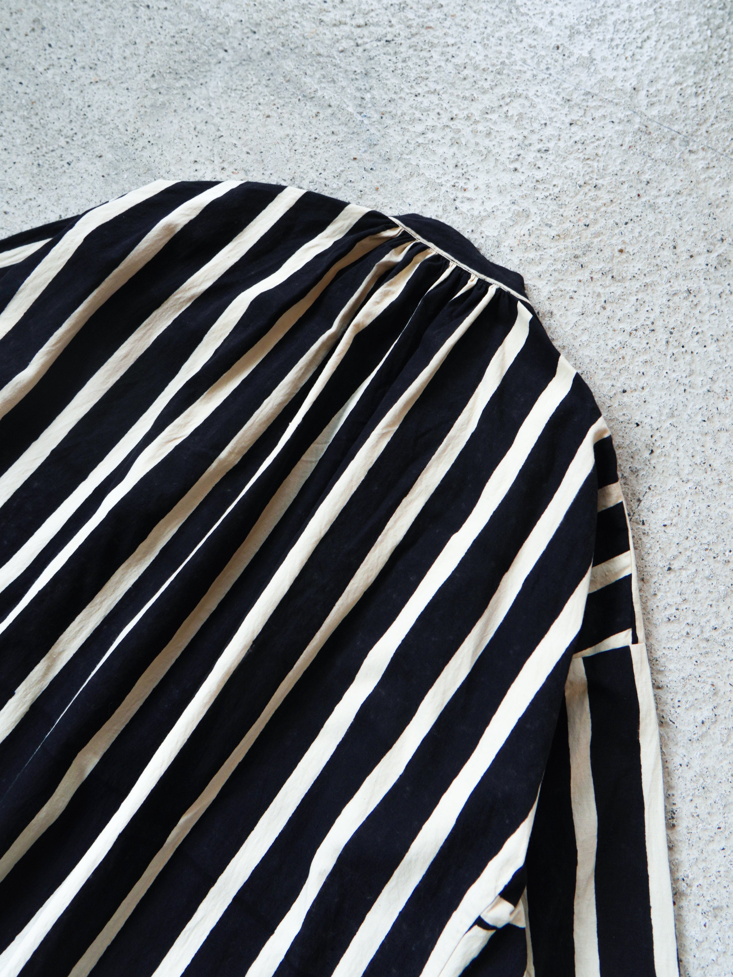 Stripe Block Print Shirts Dress
