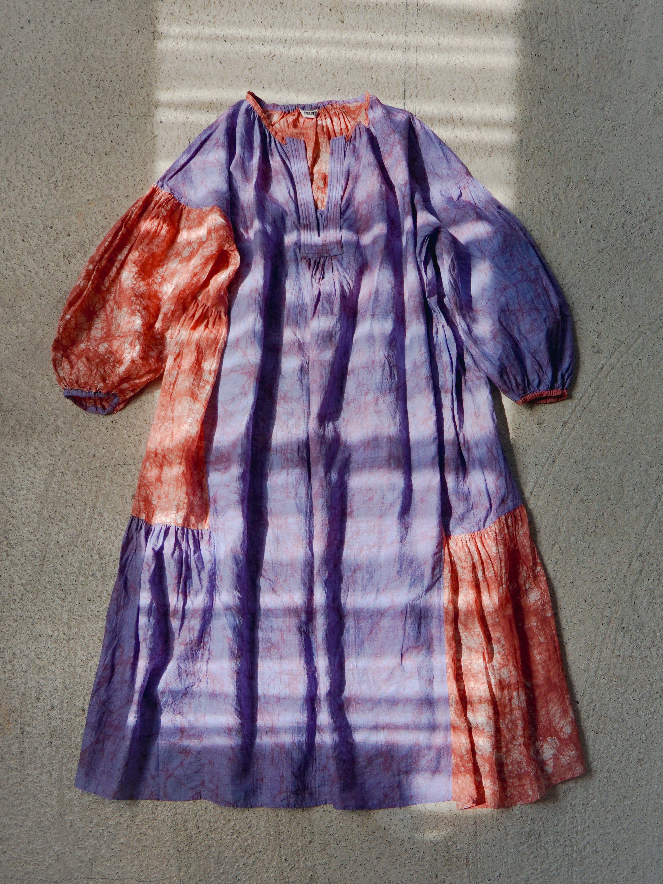 Tusser Silk Khadi Hand Dyed Dress