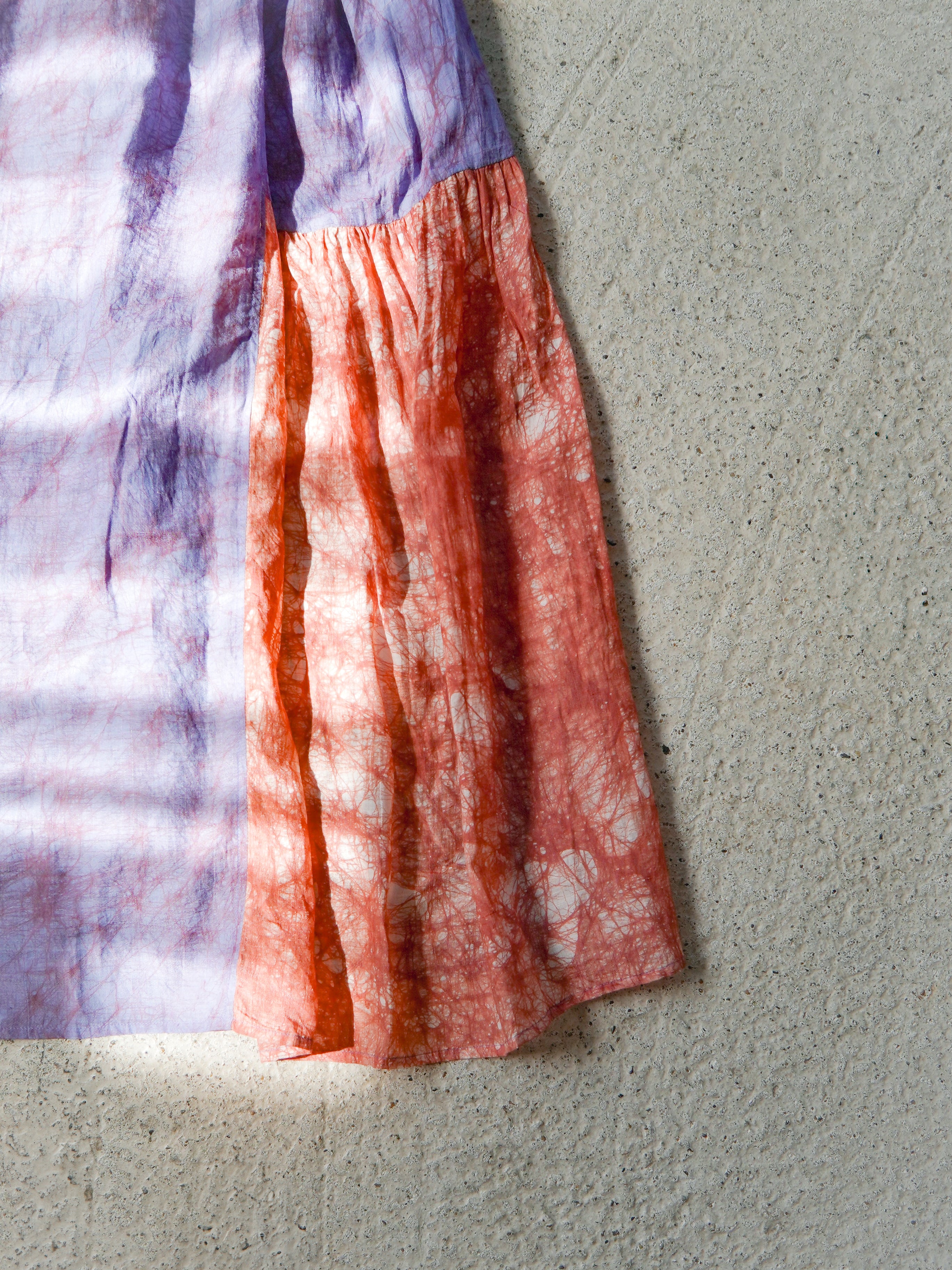 Tusser Silk Khadi Hand Dyed Dress