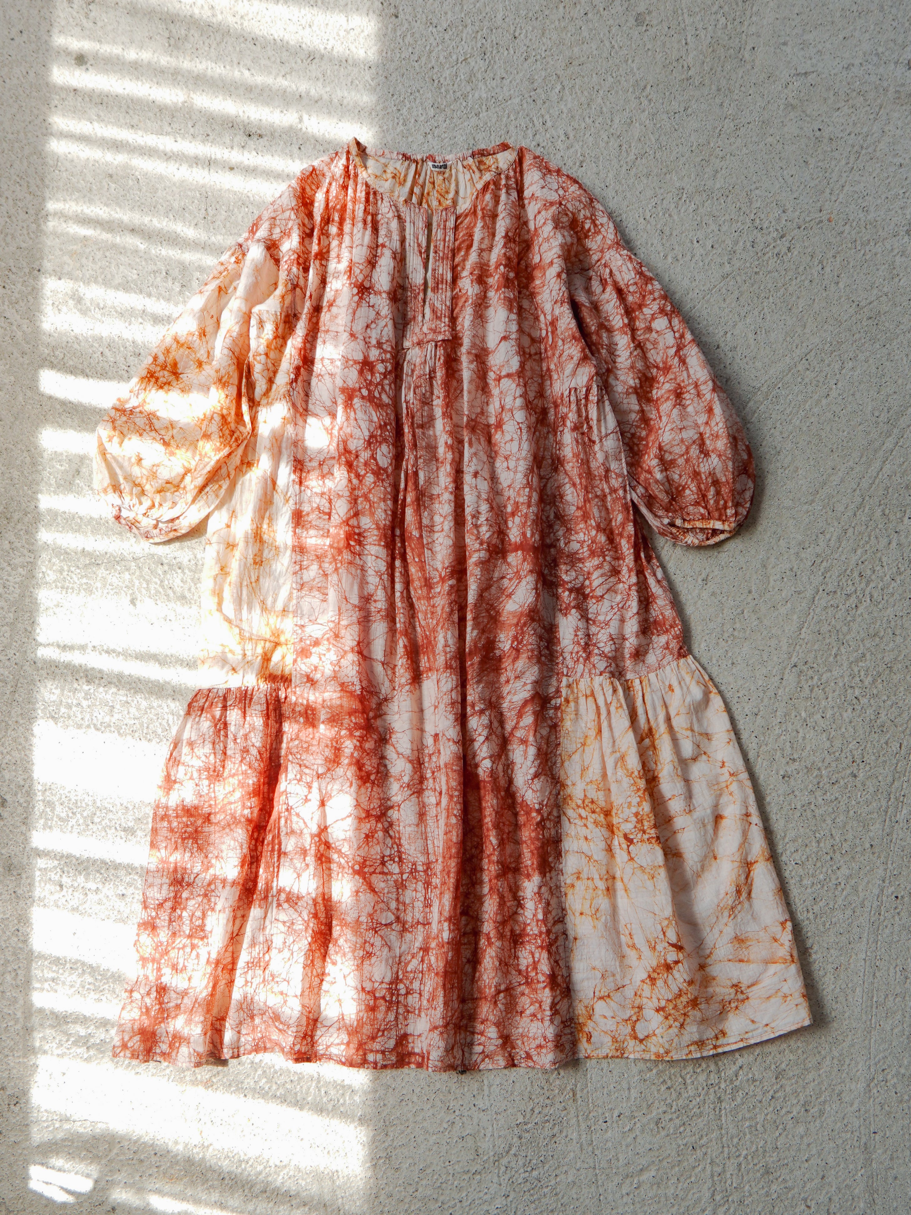 Tusser Silk Khadi Hand Dyed Dress