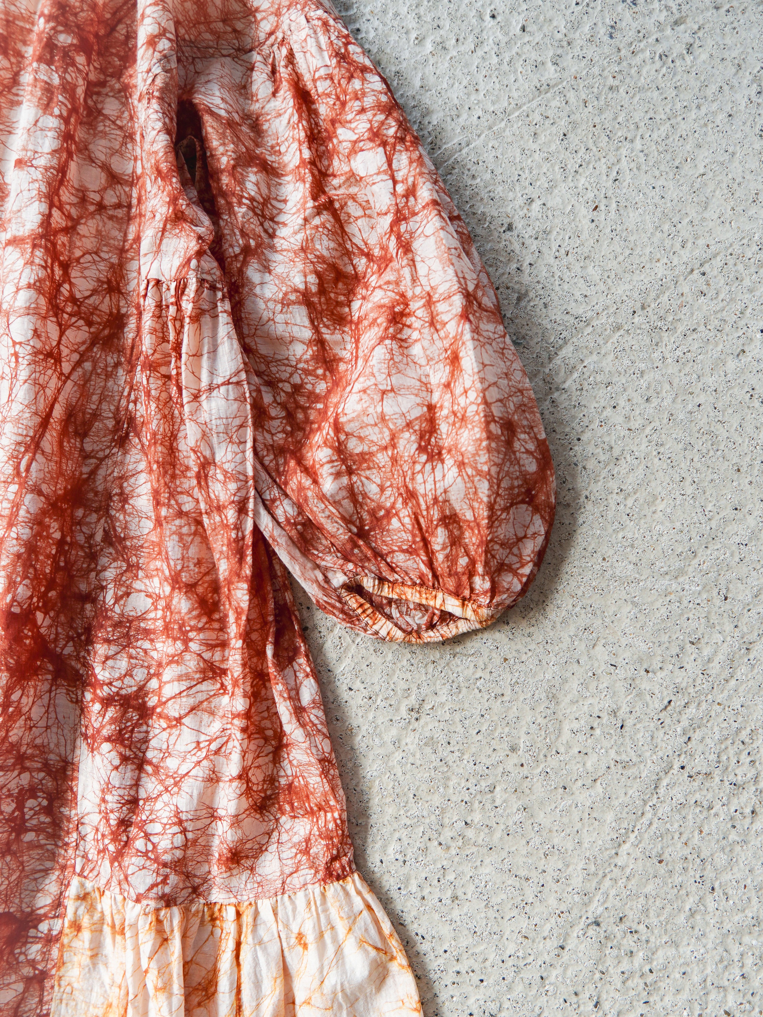 Tusser Silk Khadi Hand Dyed Dress