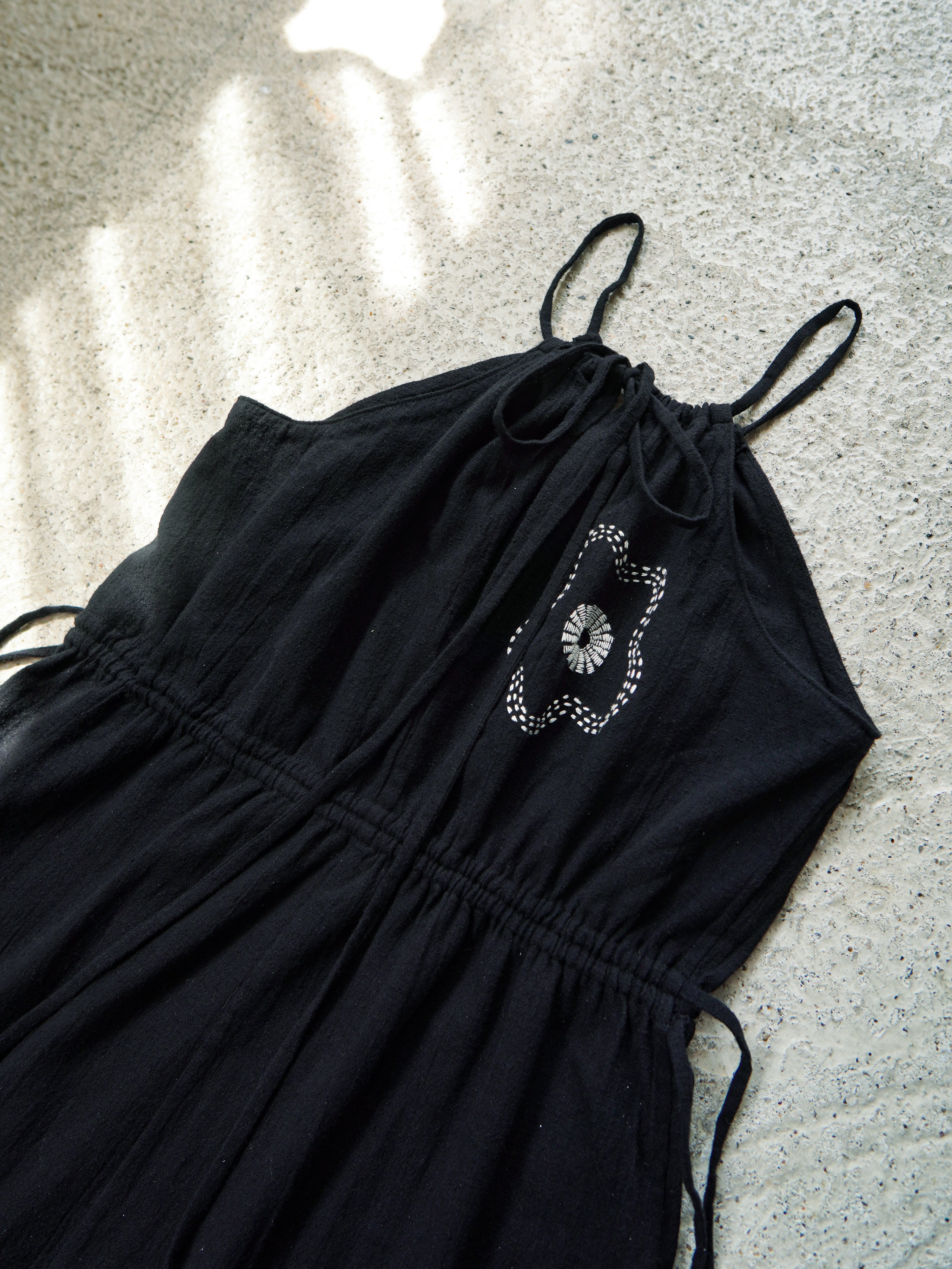 Hemp Khadi Kantha Embroidery Dress