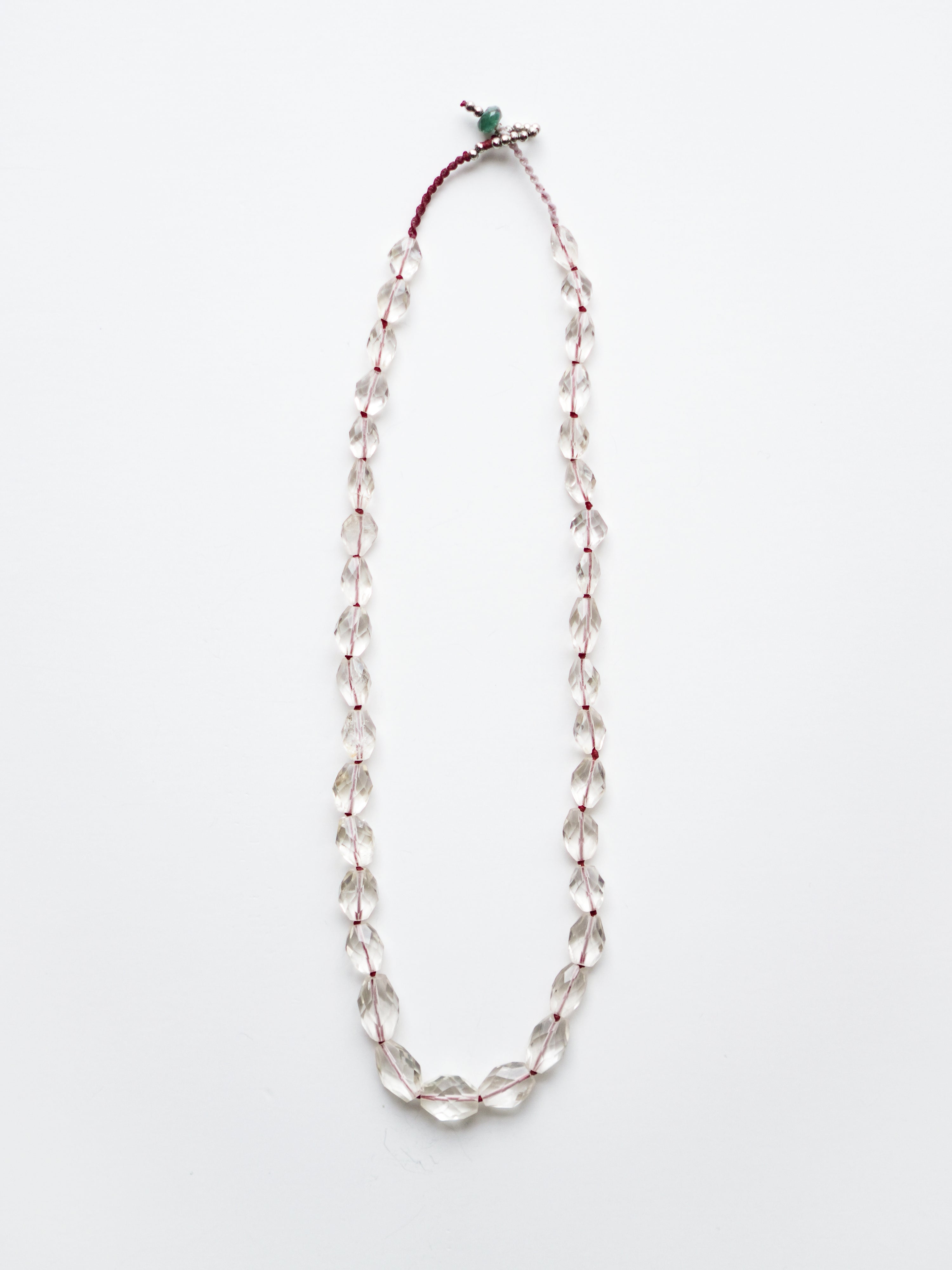 " TEN TO TEN " Necklace c/# Quartz