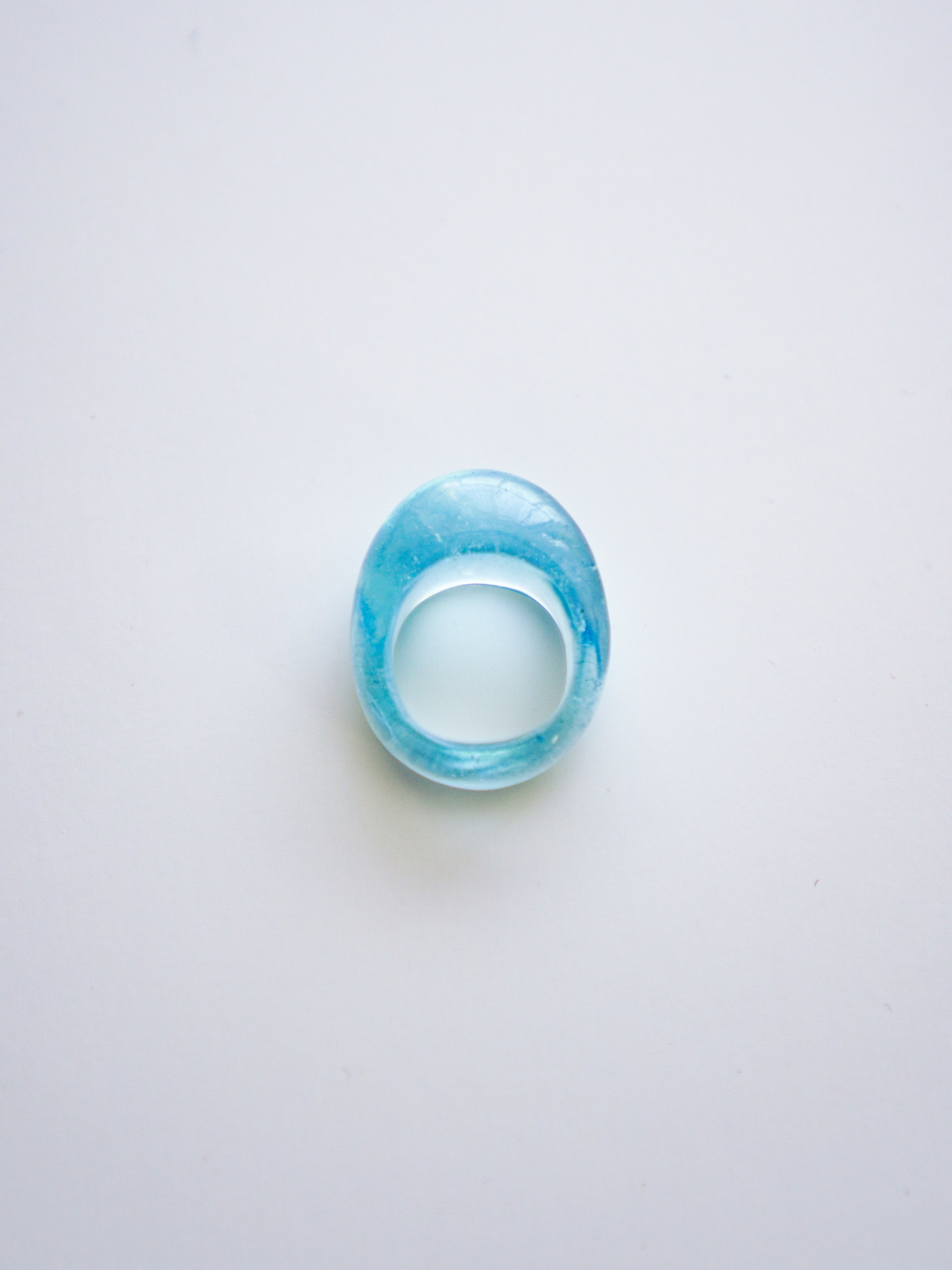 " NUE " Ring c/# Aquamarine