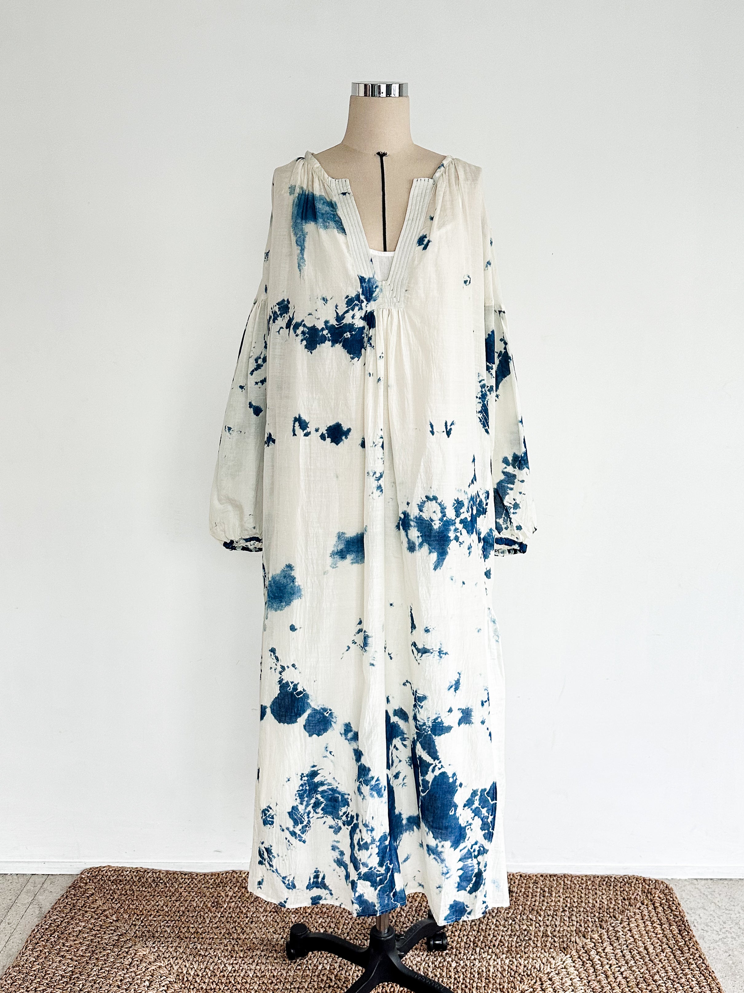 Tusser Silk Khadi Hand Dyed Dress