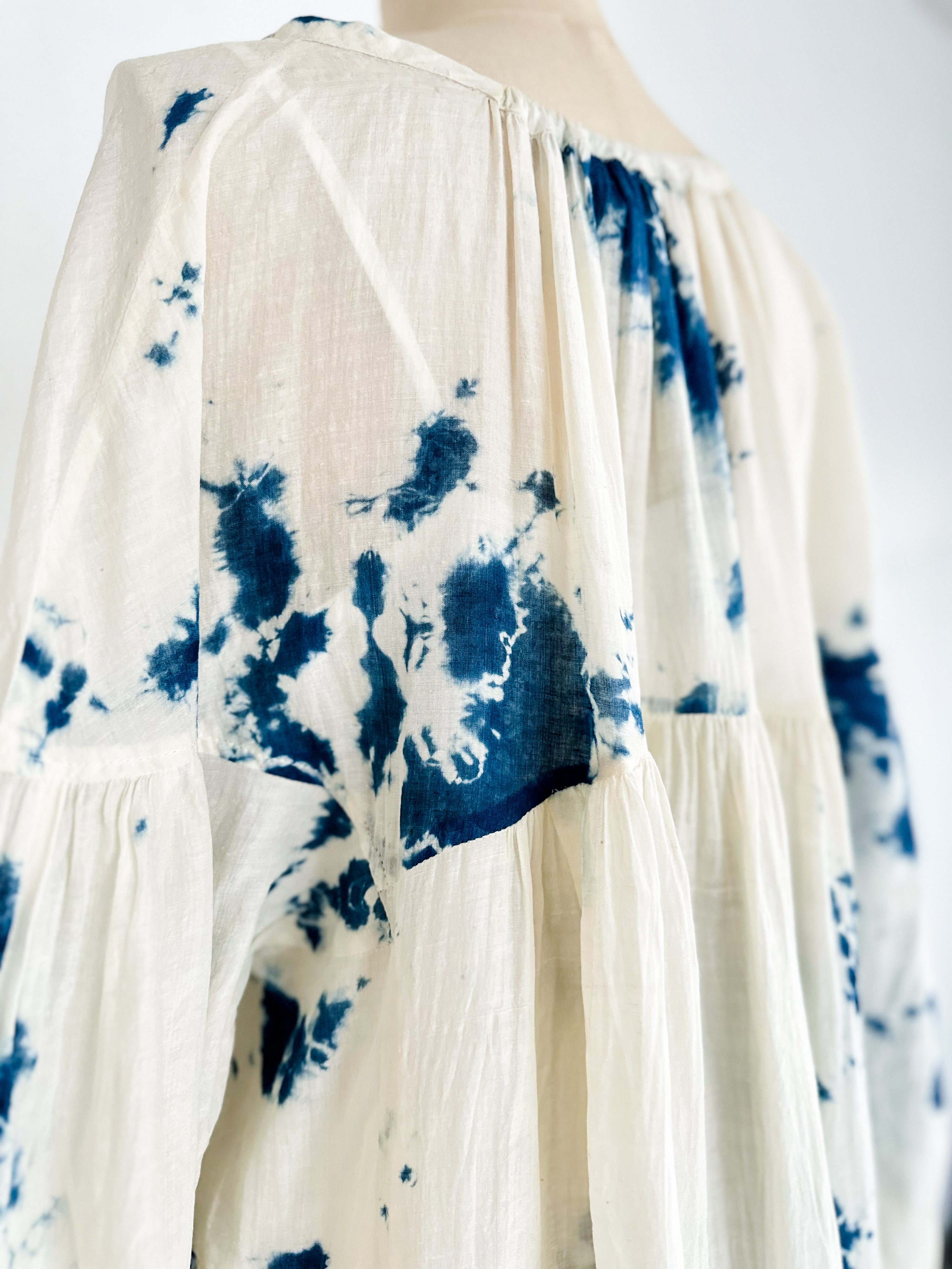 Tusser Silk Khadi Hand Dyed Dress