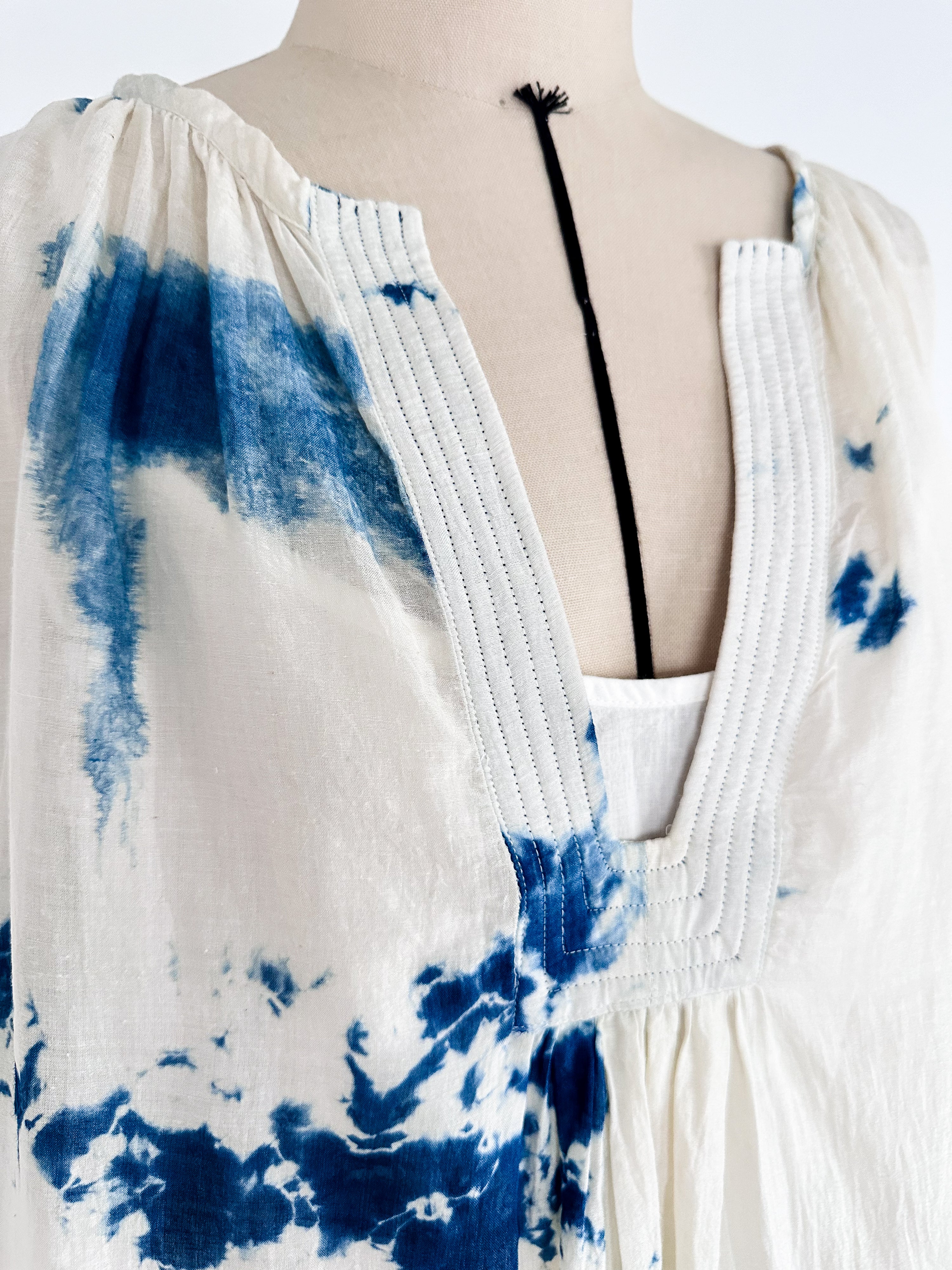 Tusser Silk Khadi Hand Dyed Dress