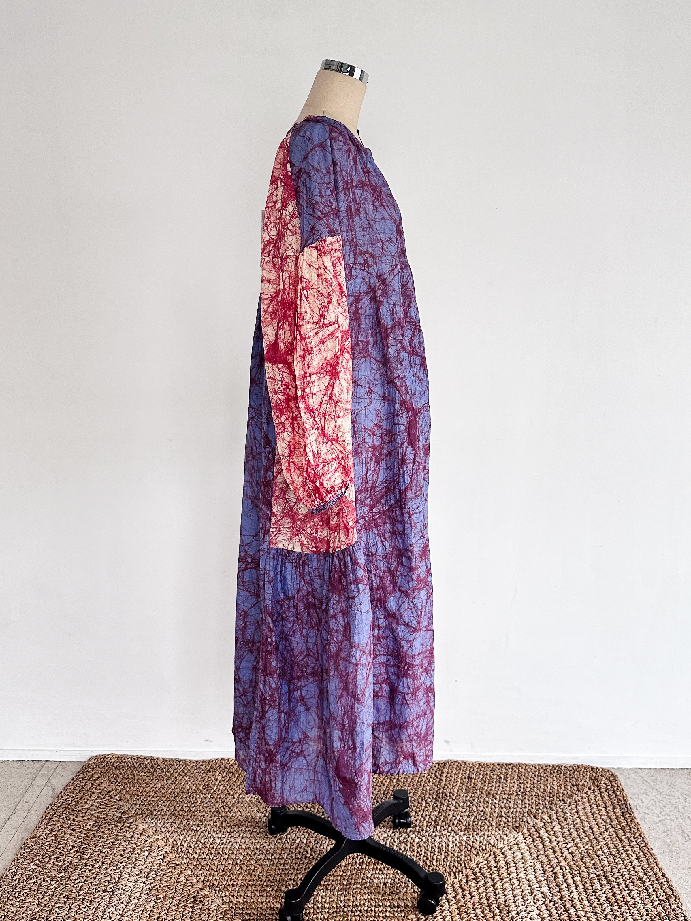 Tusser Silk Khadi Hand Dyed Dress